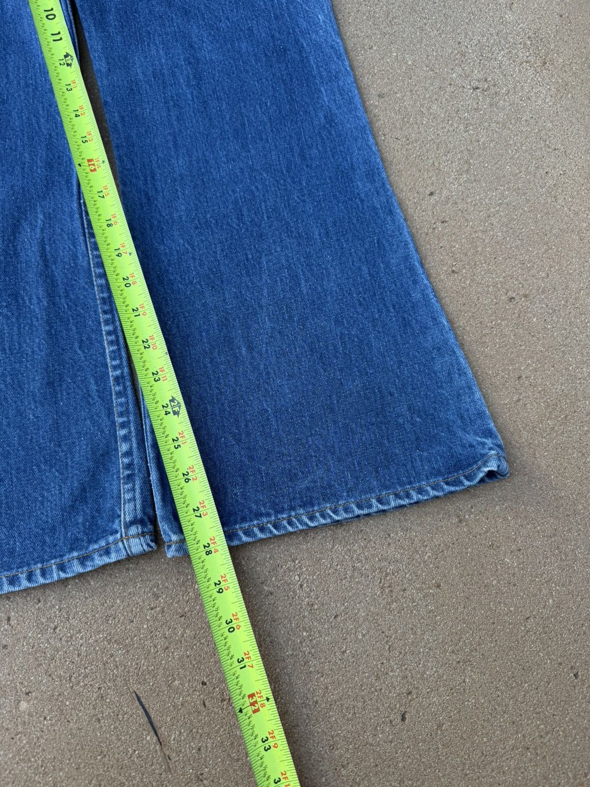 Levi's Vtg 70’s Levi’s 646 Orange Tab Bellbottom Flare Jeans 33x28 Size US 33 - 10 Thumbnail