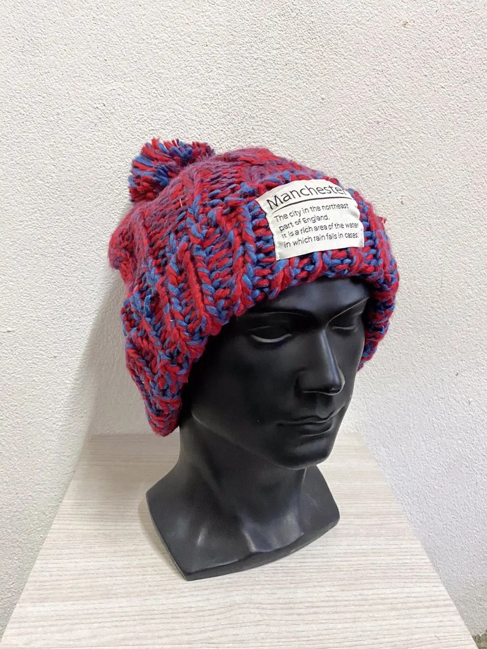 Vintage Vintage Manchester Knit Beanie Hat Size ONE SIZE - 3 Thumbnail