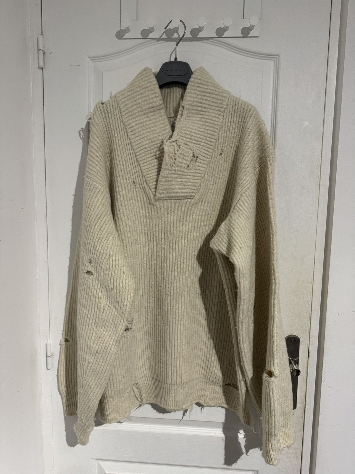 Hed Mayner Oversized Deconstructed Knit Jumper Sweater Size US S / EU 44-46 / 1 - 1 Thumbnail