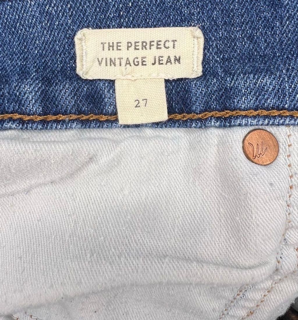 Madewell Madewell The Perfect Vintage Medium Wash Straight Leg Jeans Size 27" / US 4 / IT 40 - 6 Thumbnail
