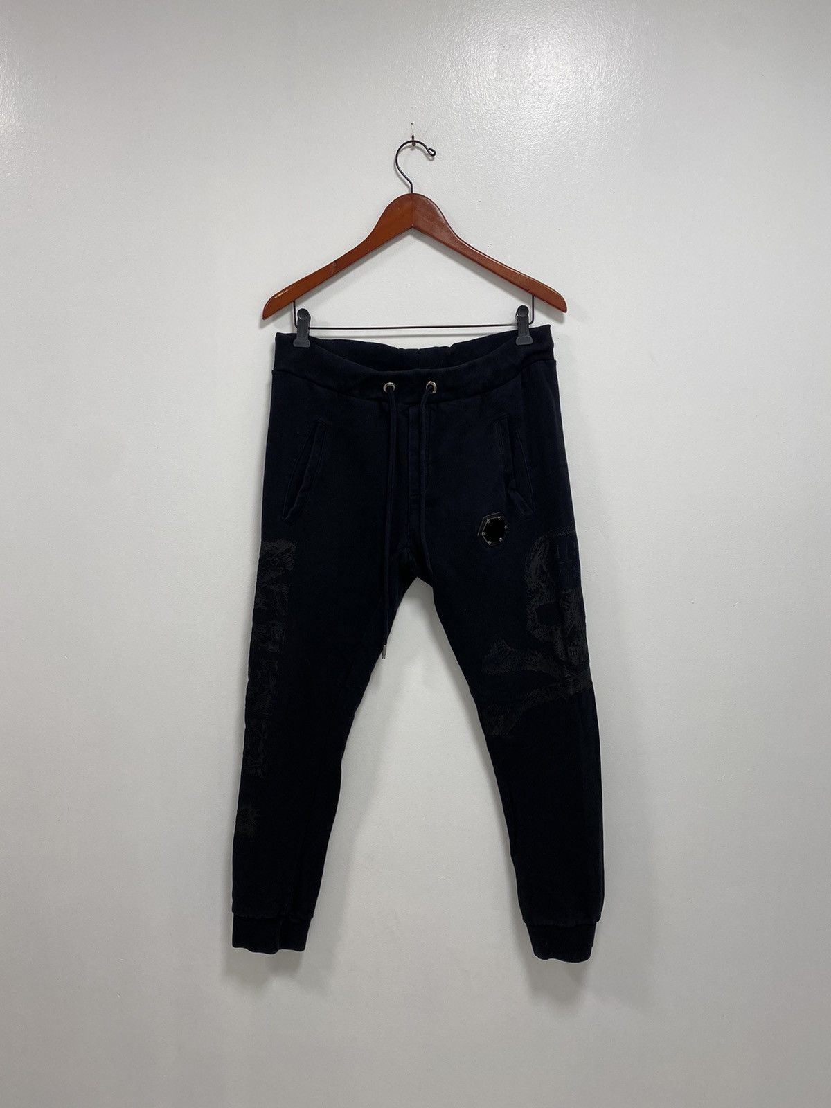image of Philipp Plein Sweatpants Joggers in Black, Men's (Size 34)