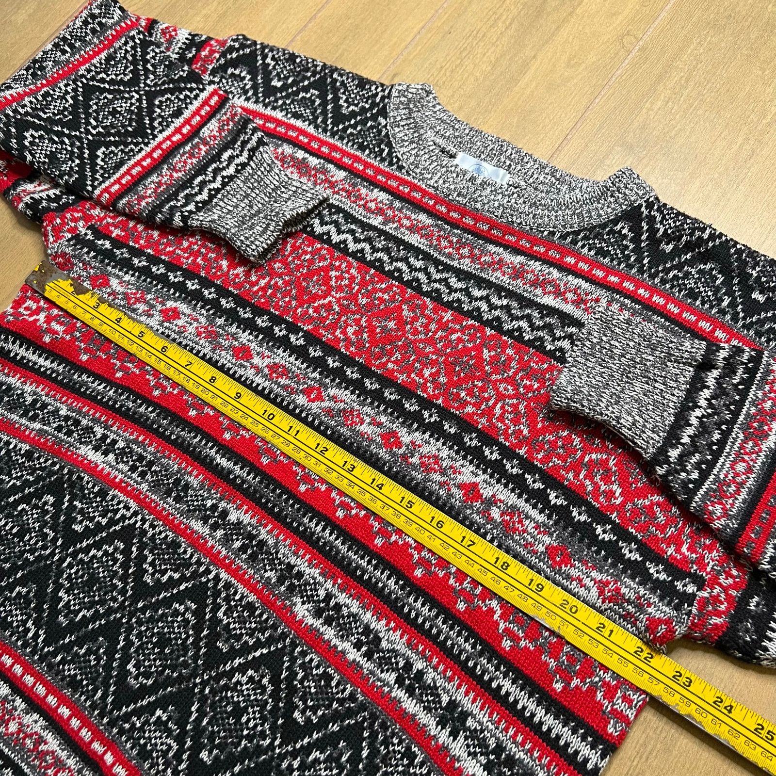 Vintage Vintage Winter Silks Vintage Fair Isle Knit Sweater Silk L Size US L / EU 52-54 / 3 - 7 Thumbnail