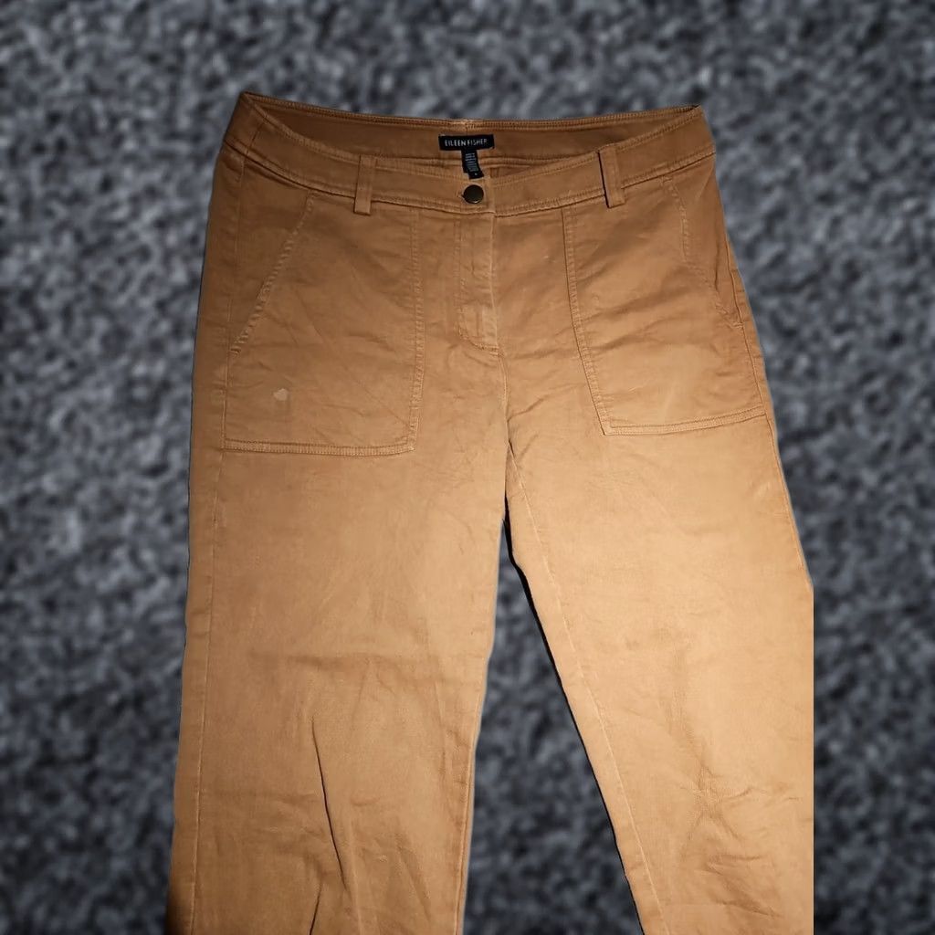 Eileen Fisher VINTAGE Eileen Fisher Jeans Womens Size 6 Beige Pants Denim Organic Cotton Straight Size 28" / US 6 / IT 42 - 1 Thumbnail