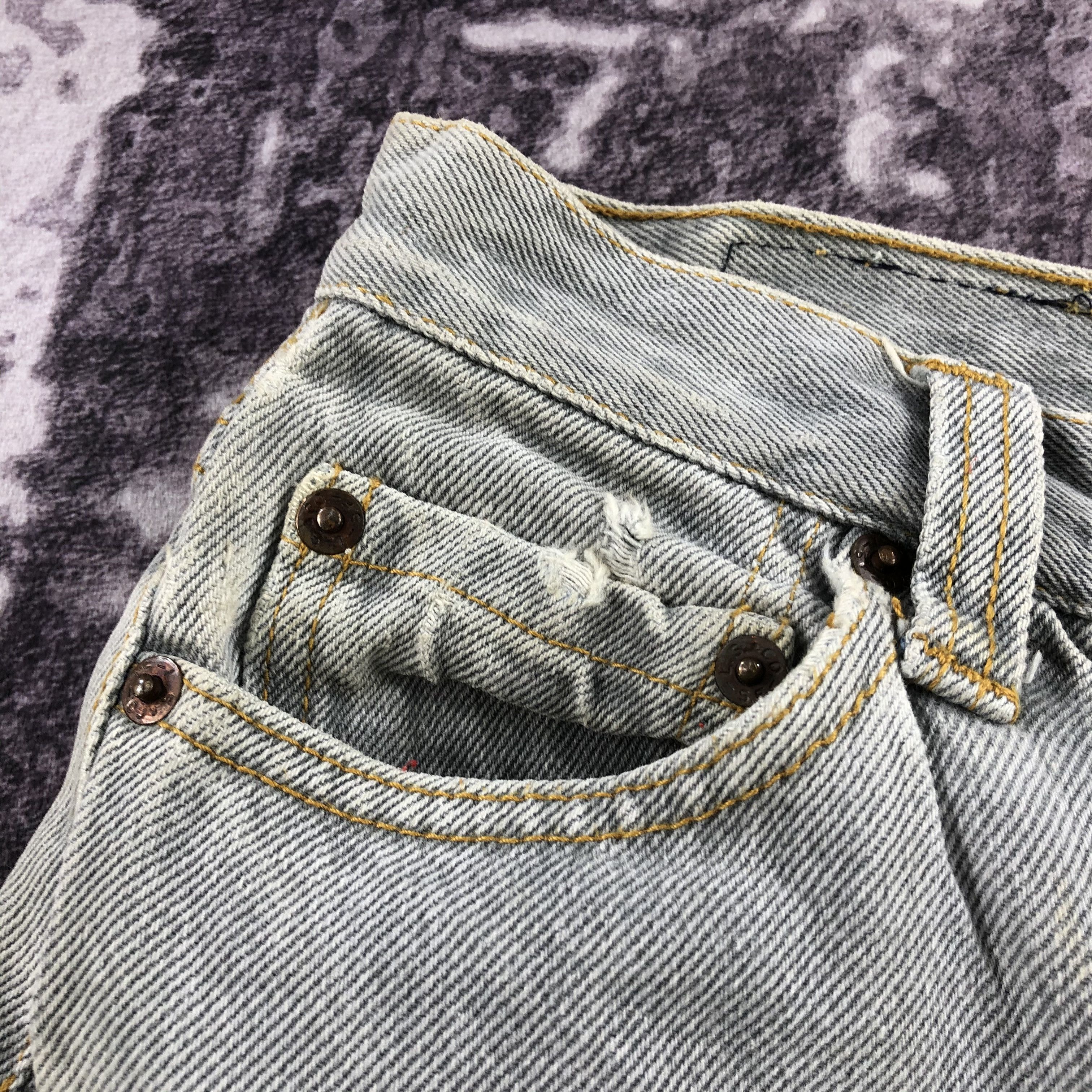 Levi's × Vintage Vintage 90s Ash Gray Levis 501 Jeans-JM2677 Size US 28 / EU 44 - 9 Thumbnail