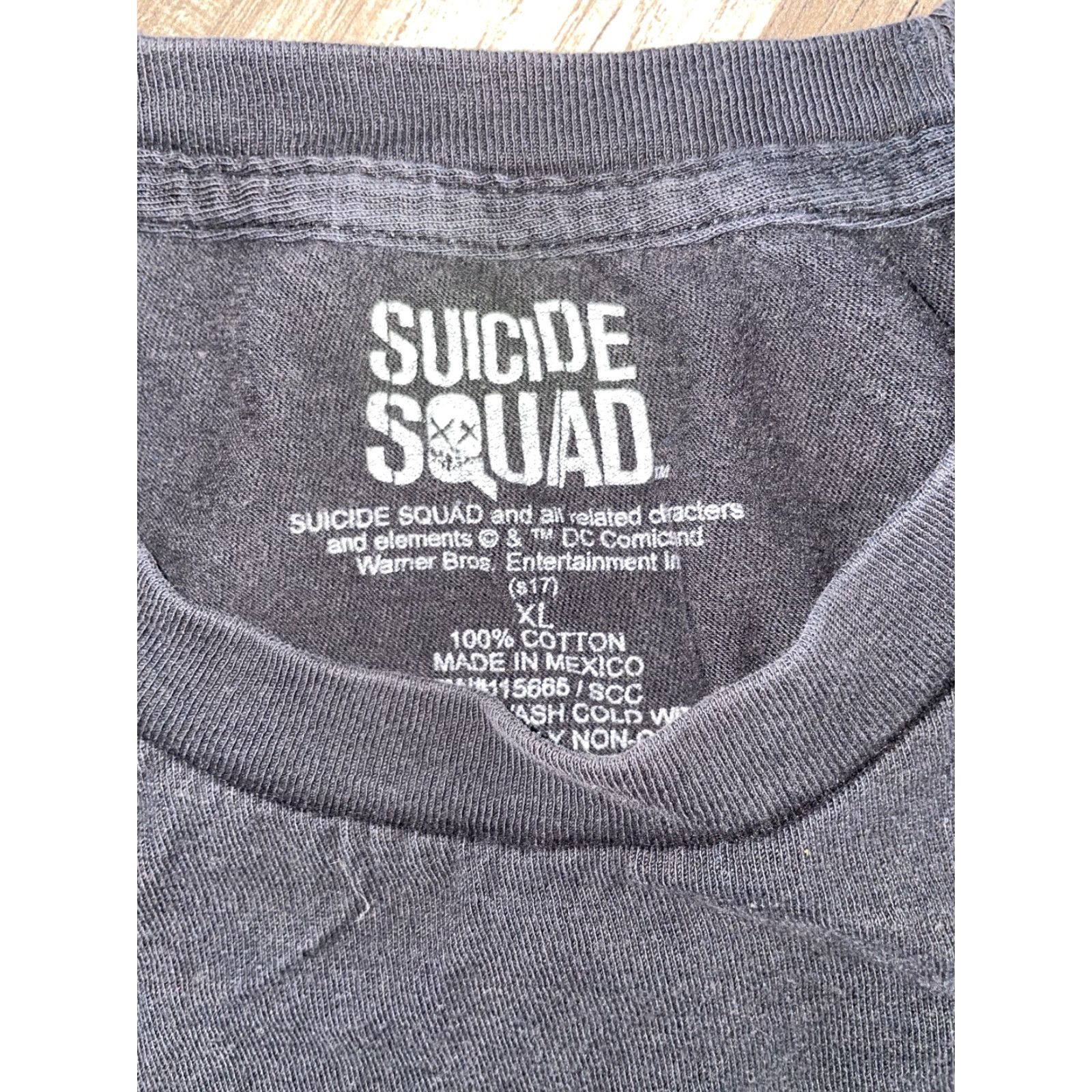 Vintage Suicide Squad T-Shirt Black XL Men Size US XL / EU 56 / 4 - 3 Thumbnail