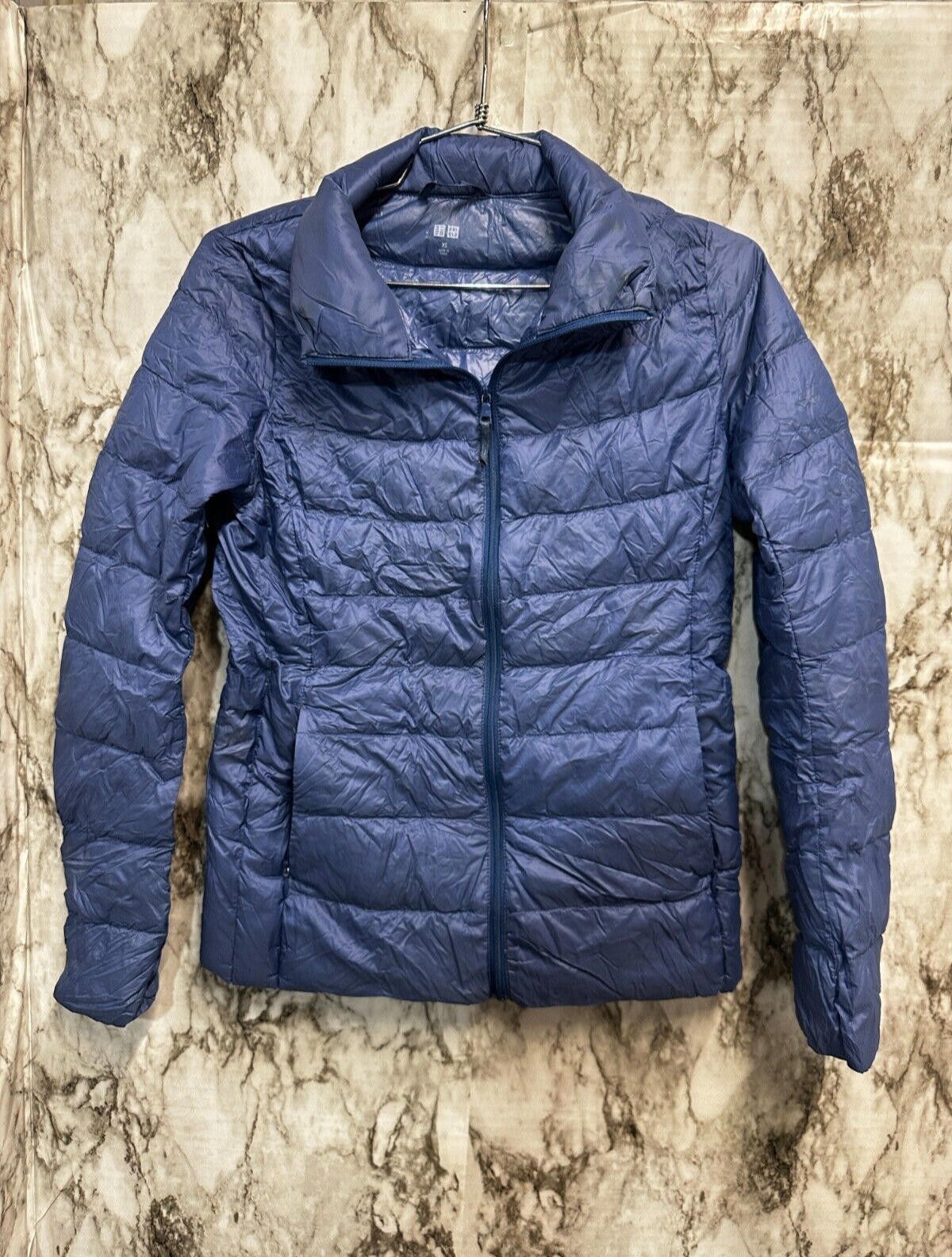 Uniqlo Uniqlo Nylon Down Puffer light Jacket Blue Women size XS Size XS / US 0-2 / IT 36-38 - 1 Thumbnail