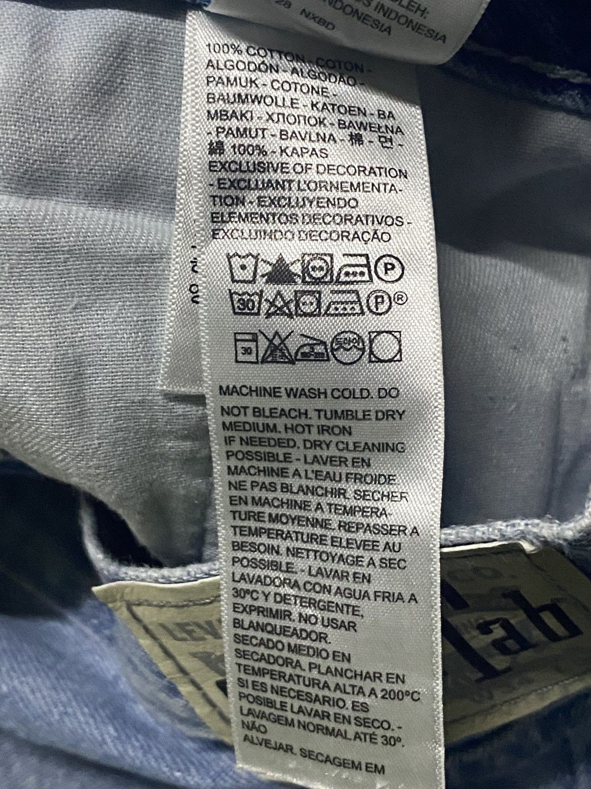 Levi's Vintage Levis Silver Tab Fade Wash Distressed Loose Jeans Size US 35 - 19 Thumbnail