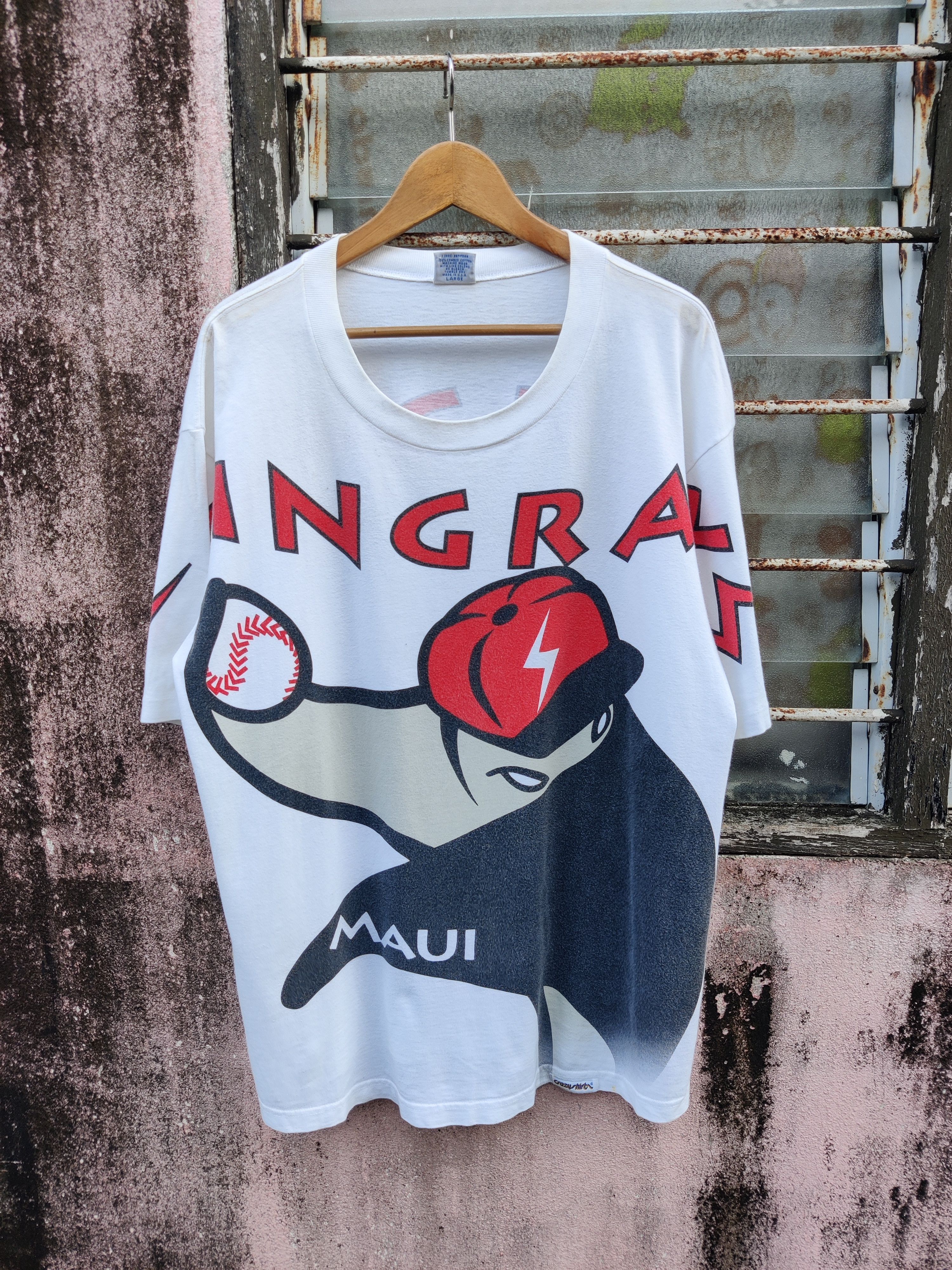 Japanese Brand Vintage Full print StingRays Maui Baseball Shirt Anime Shirt Size US L / EU 52-54 / 3 - 2 Thumbnail