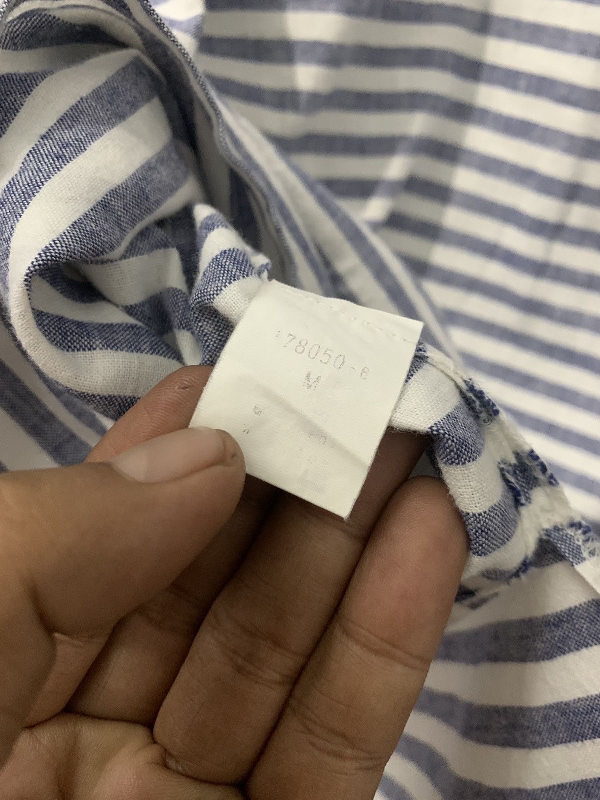 Issey Miyake Vintage ISSEY MIYAKE Striped Polo Size US L / EU 52-54 / 3 - 5 Thumbnail