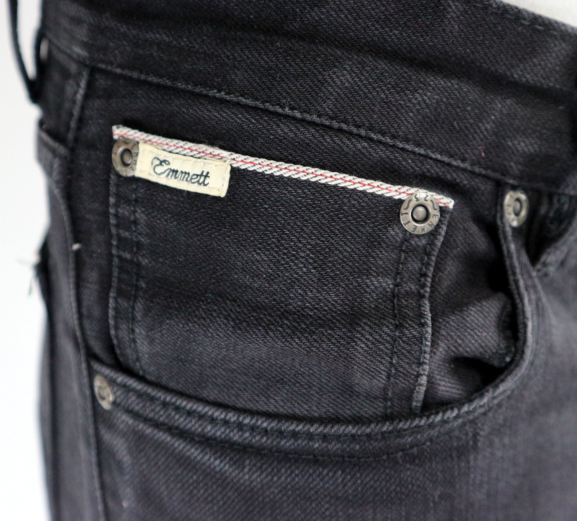 Emmett Emmett Joe Skinny Selvedge Denim Jeans W30 L32 Size US 30 / EU 46 - 5 Thumbnail