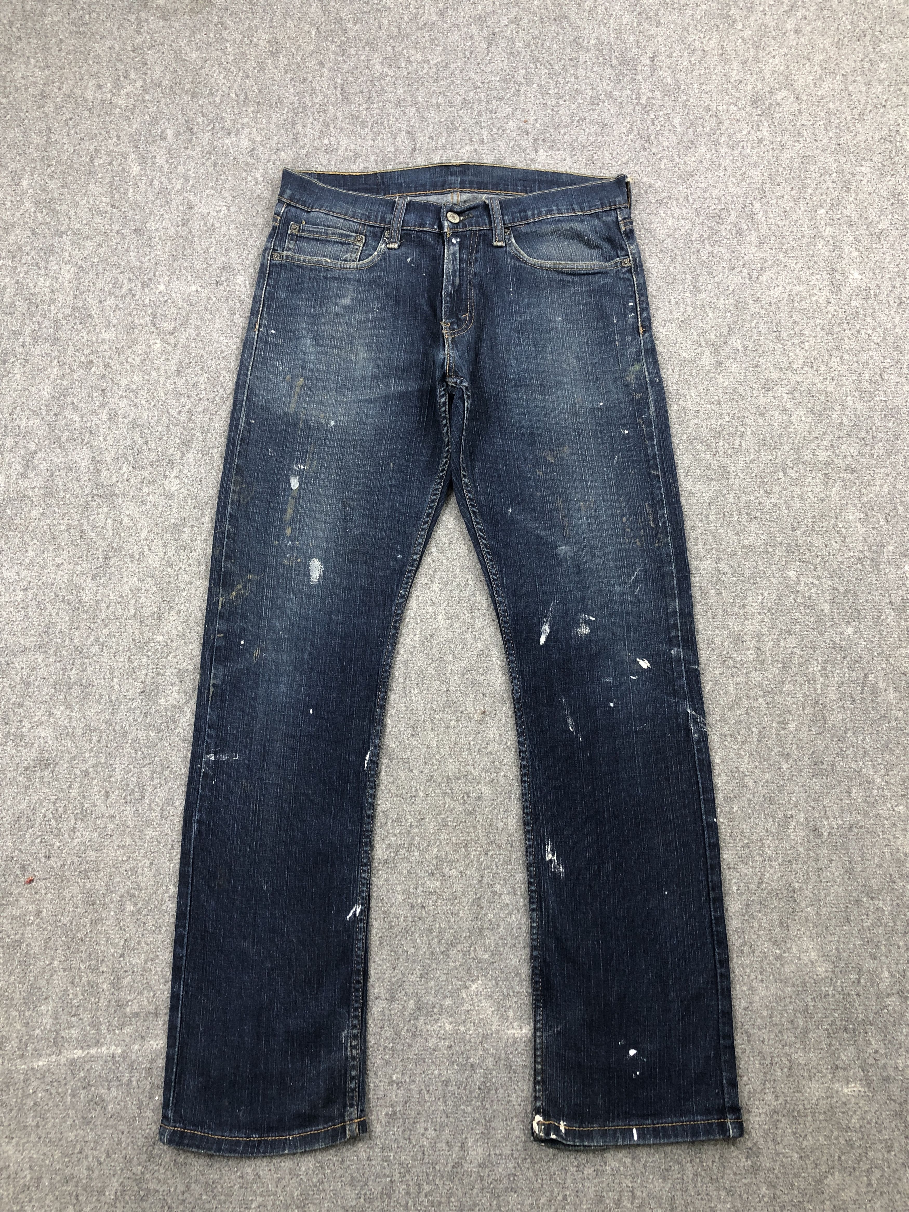 Levi's Vintage Levis 514 Paint Splatter Blue Jeans DP2431 Size US 30 / EU 46 - 1 Thumbnail