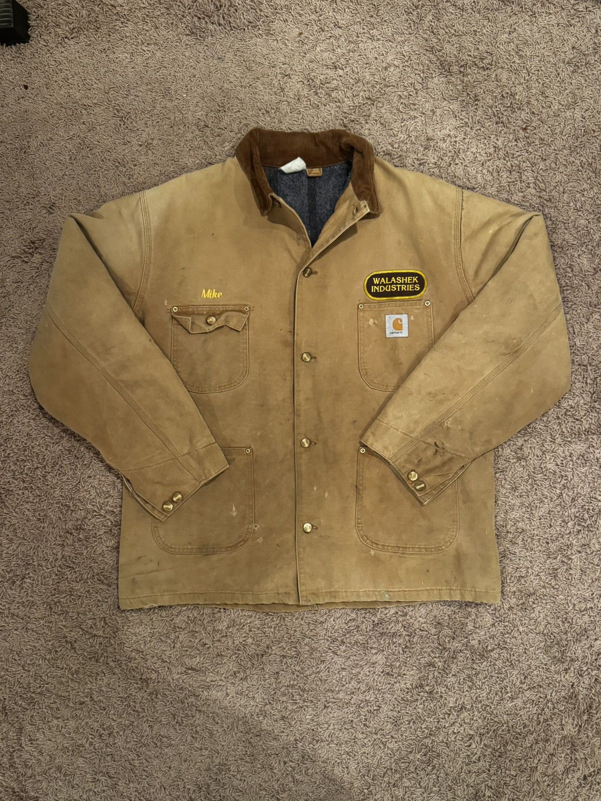 Carhartt Vintage USA made Carhartt Chore Coat Walashek Jacket Brown Size US XL / EU 56 / 4 - 1 Thumbnail