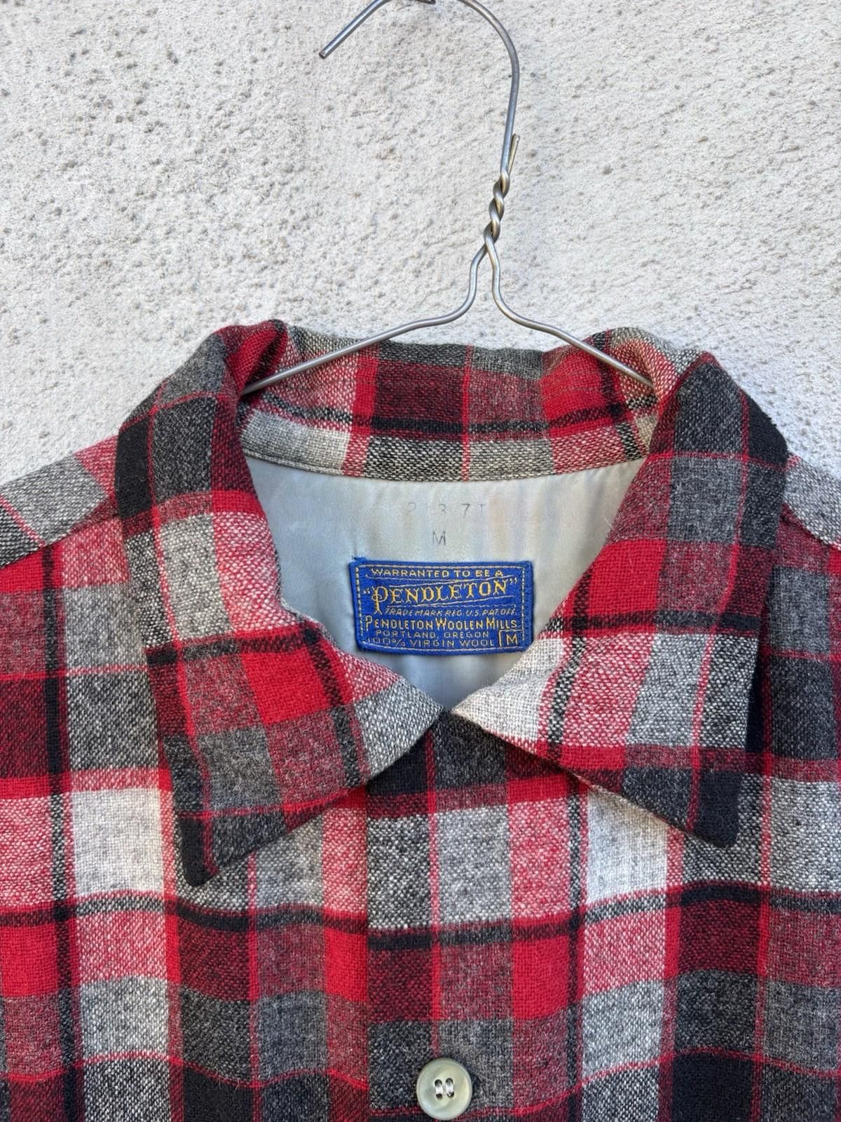 1960s vintage PENDLETON BOARD 販売済み SHIRT M Vintage 60s