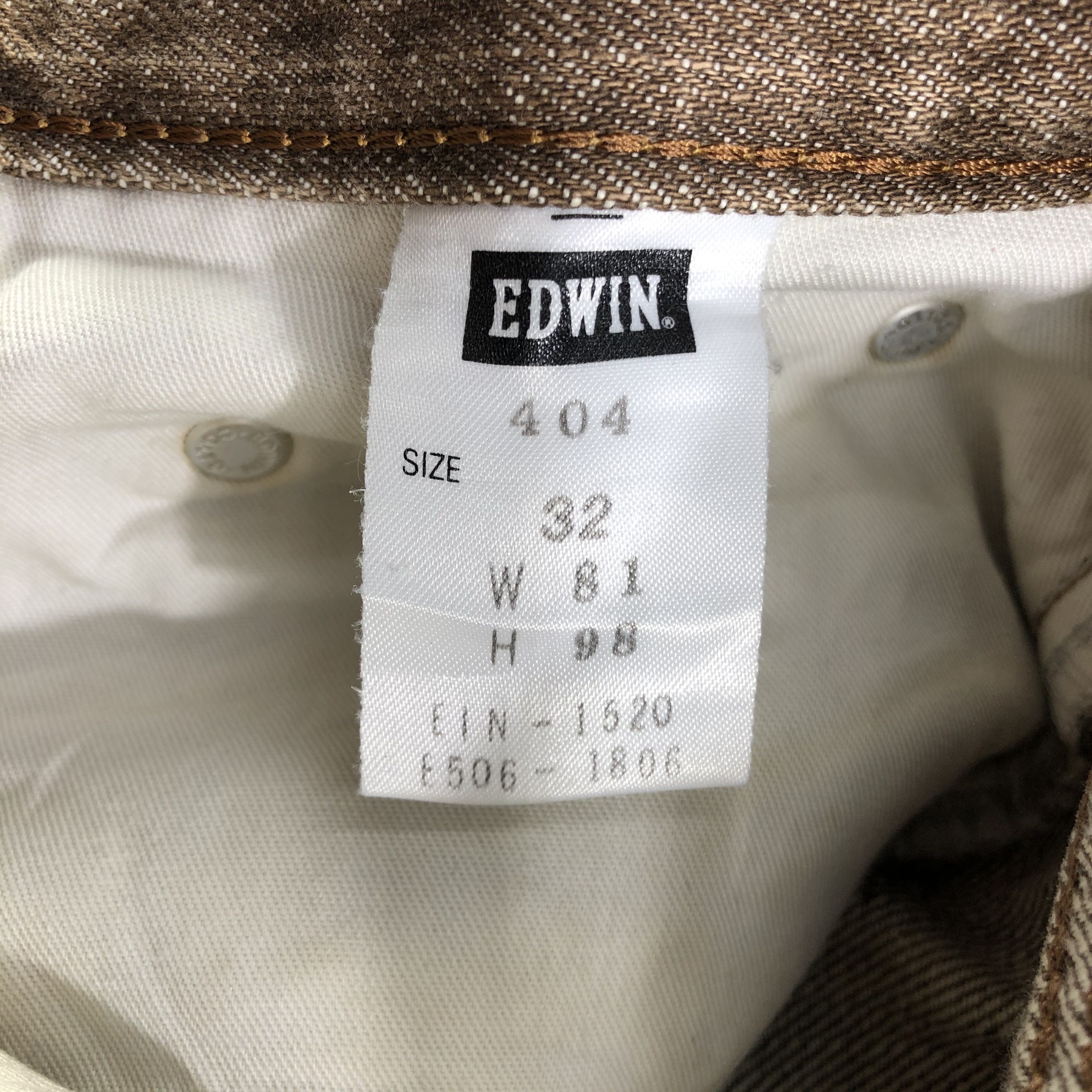 Edwin Vintage Edwin Jeans Faded Brown Denim KJ2456 Size US 32 / EU 48 - 10 Thumbnail