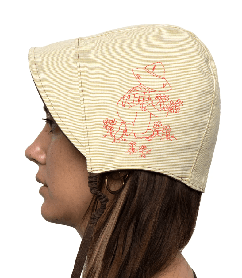 Online Ceramics Online Ceramics Reversible Linen Bonnet Size ONE SIZE - 1 Thumbnail