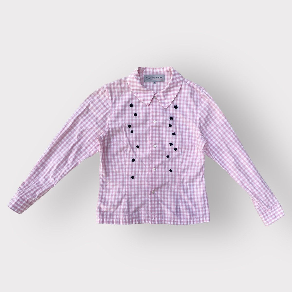 Comme des Garcons AW16 Comme Des Garcons Girl Jupe By Jackie Pink Plaid Shirt Size M / US 6-8 / IT 42-44 - 2 Thumbnail