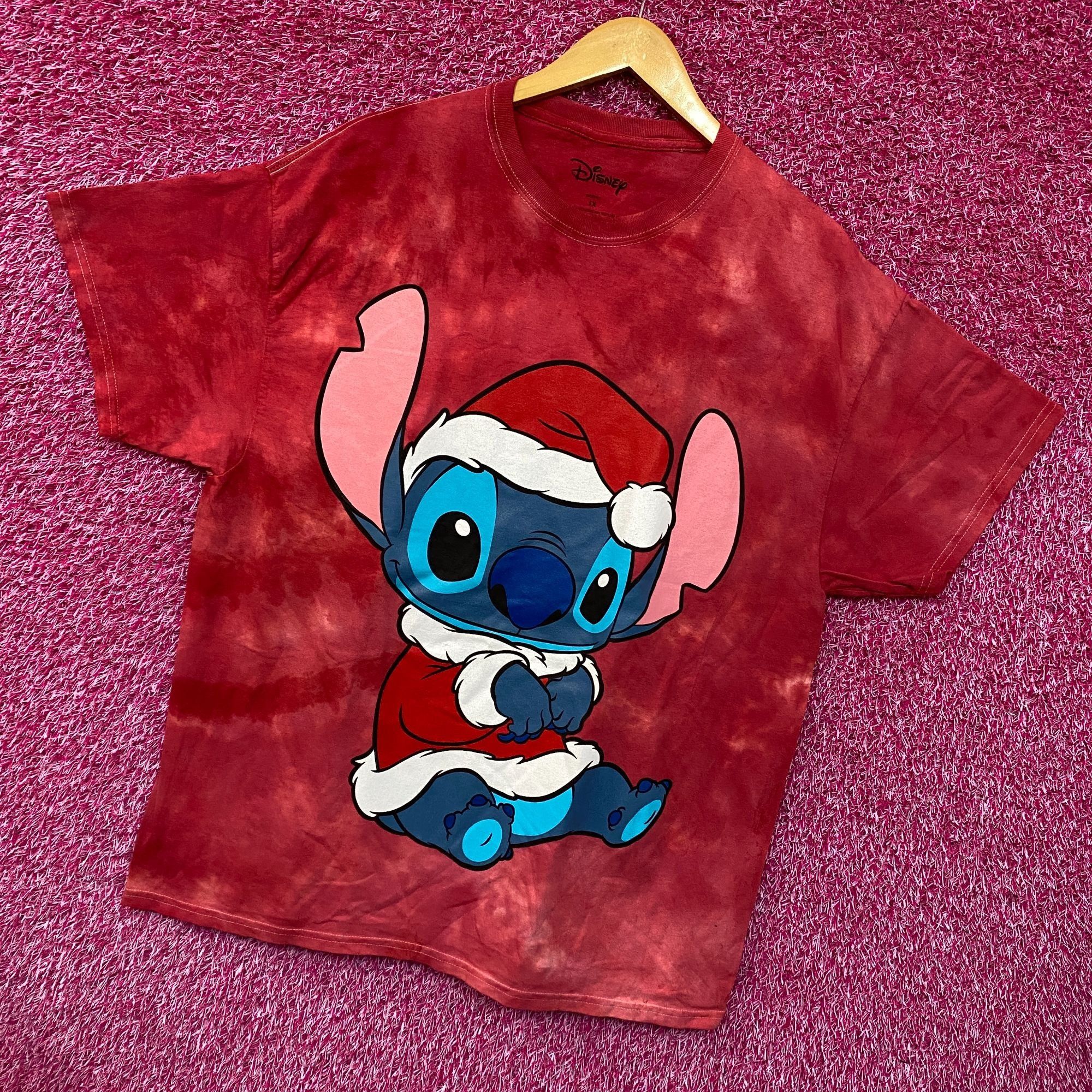 Disney Disney Santa Stitch Red Tie Dye Tshirt size 1X Size US XL / EU 56 / 4 - 3 Thumbnail