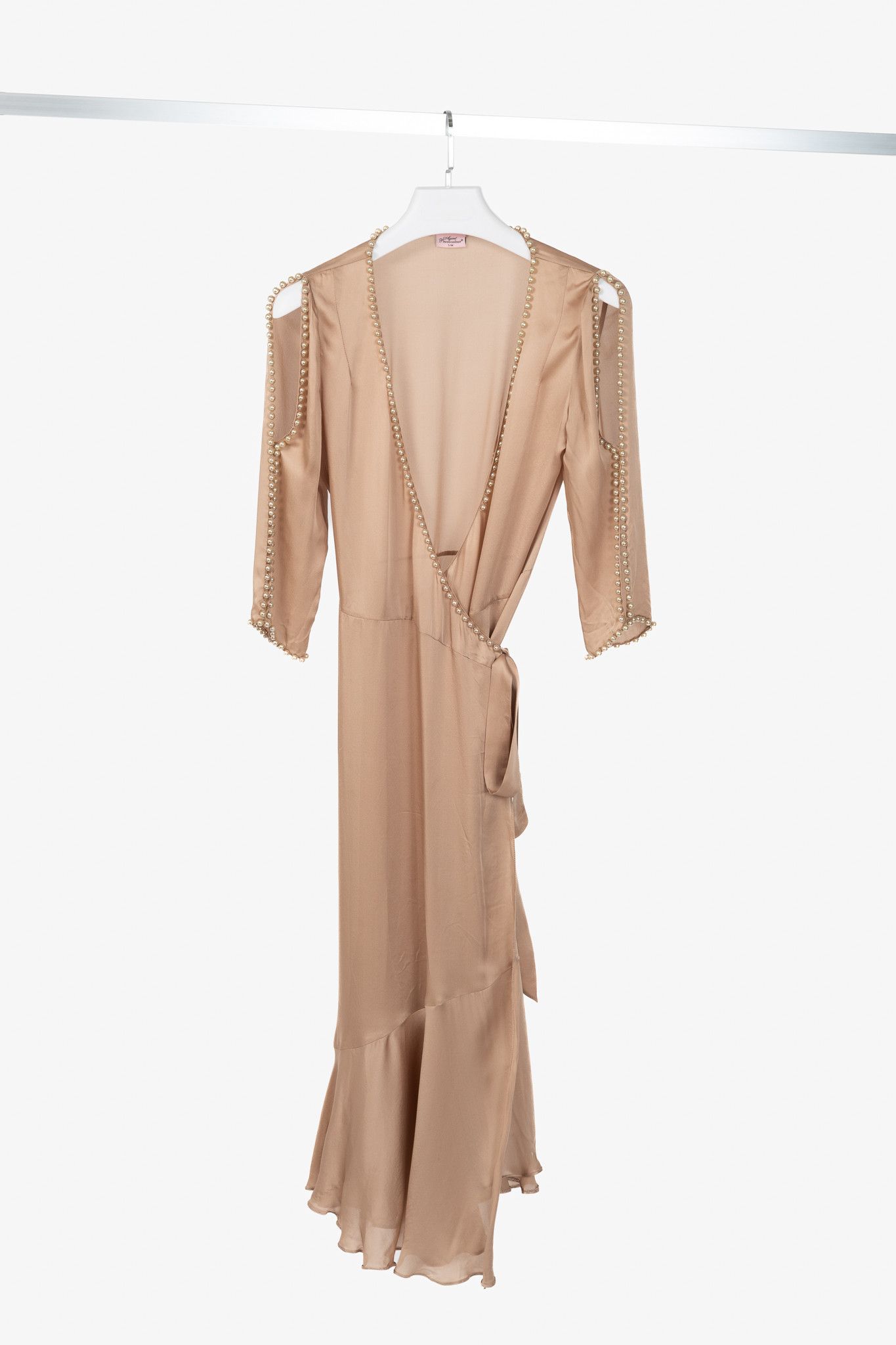Agent Provocateur Agent Provocateur Francis Faux Pearl Silk Satin Gown Size S / US 4 / IT 40 - 1 Thumbnail