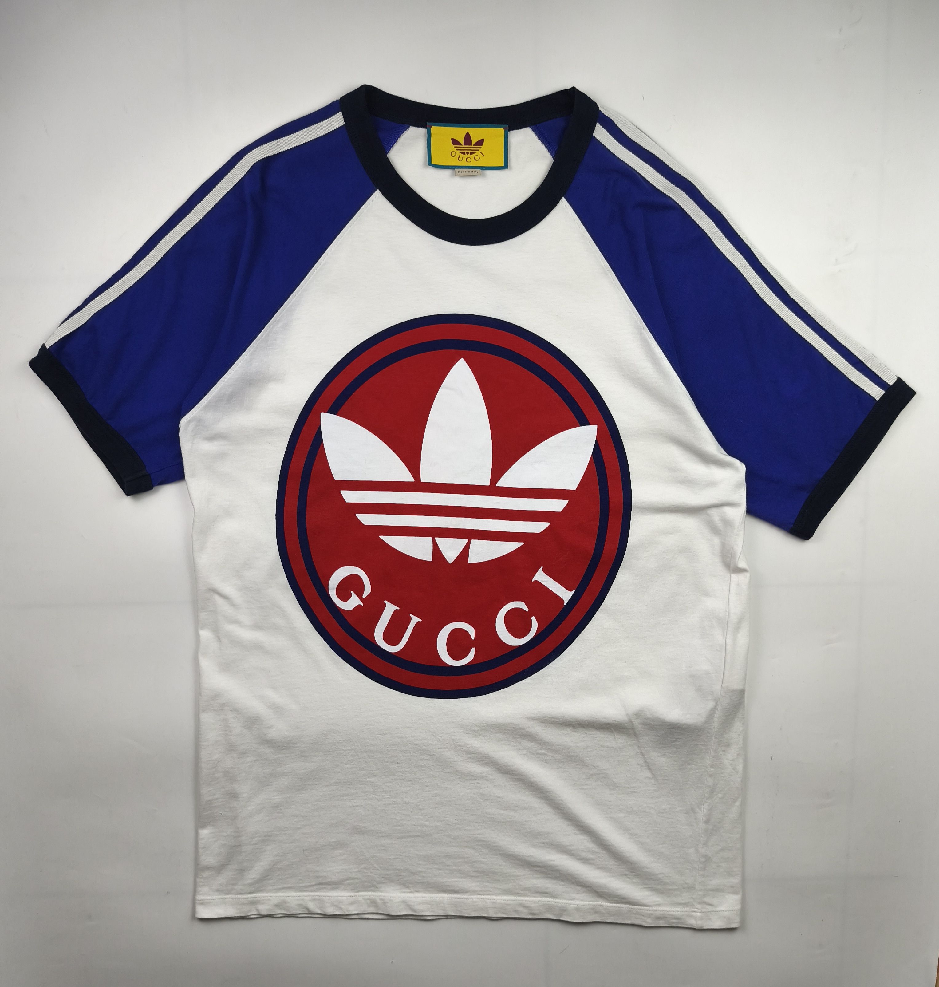 Adidas × Gucci Gucci x Adidas cotton jersey t-shirt Size US M / EU 48-50 / 2 - 1 Thumbnail