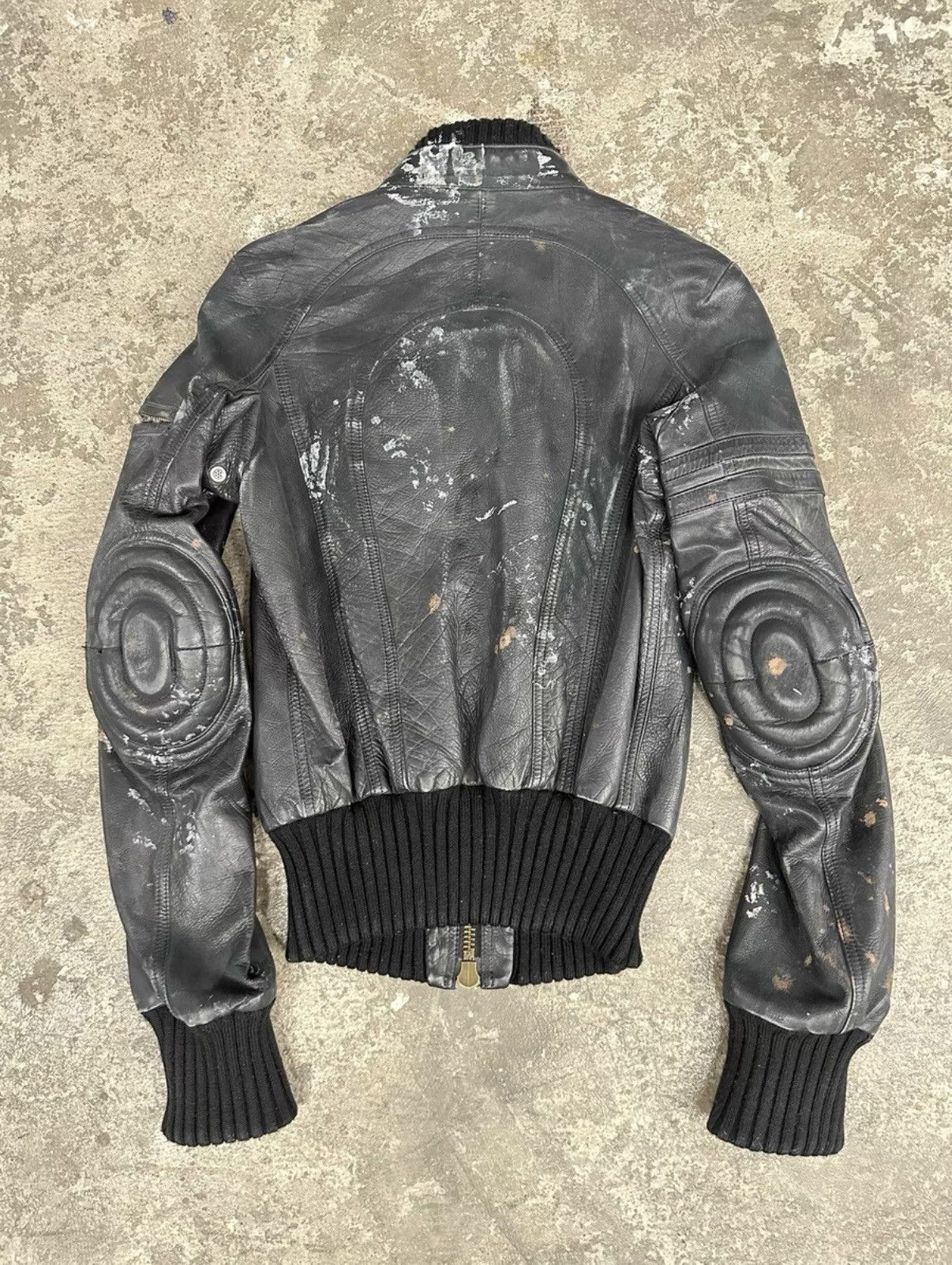 Le Grande Bleu (L.G.B.) LGB Bono Rider Cow Leather Jacket Size US XXS / EU 40 - 2 Thumbnail