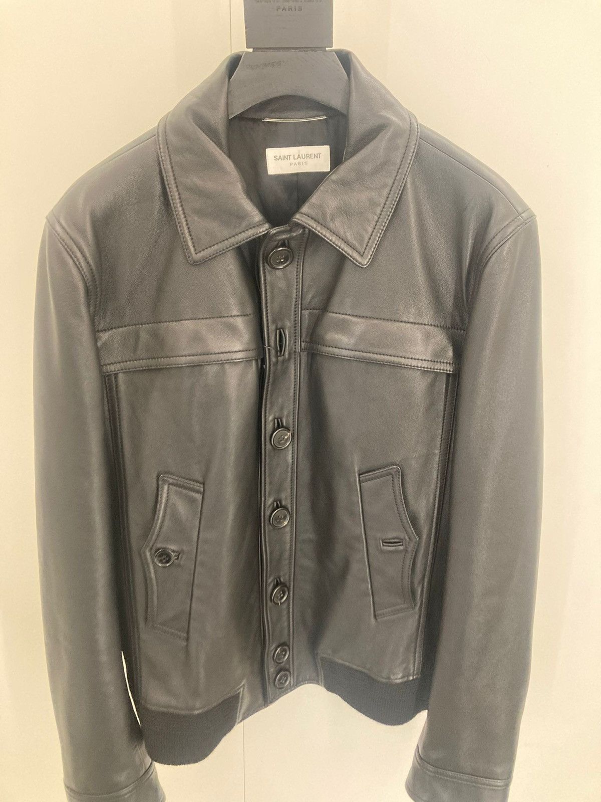 Saint Laurent Paris Saint laurent lambskin leather jacket size 48 Size US M / EU 48-50 / 2 - 1 Thumbnail
