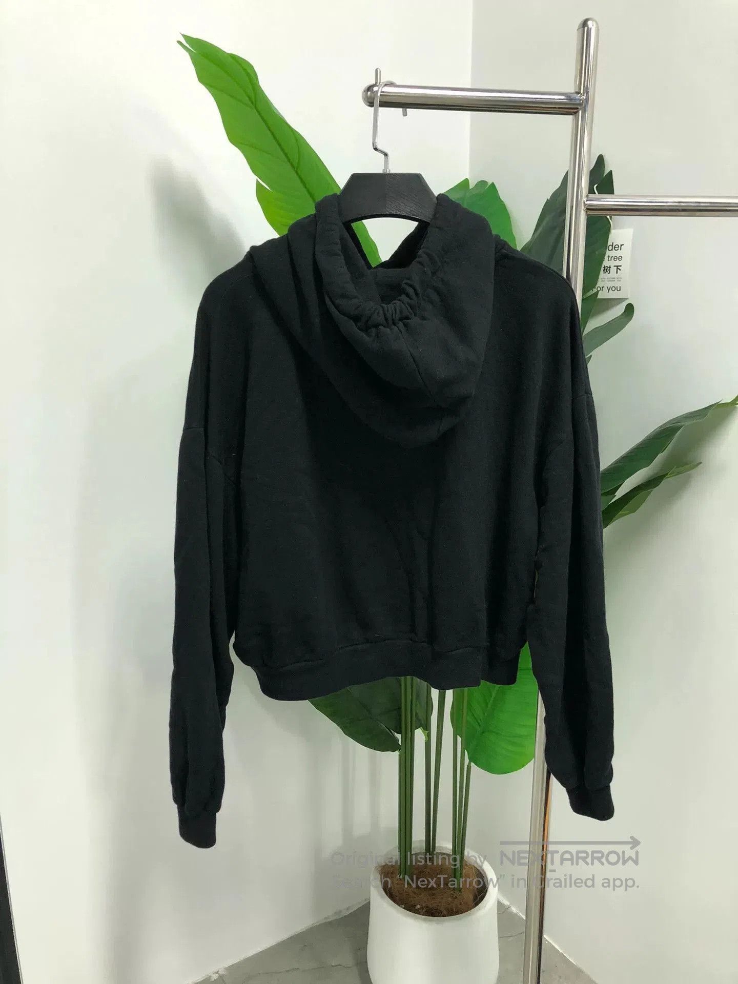 Celine Celine Black Hooded Drawstring Sweatshirt. Size S / US 4 / IT 40 - 2 Thumbnail