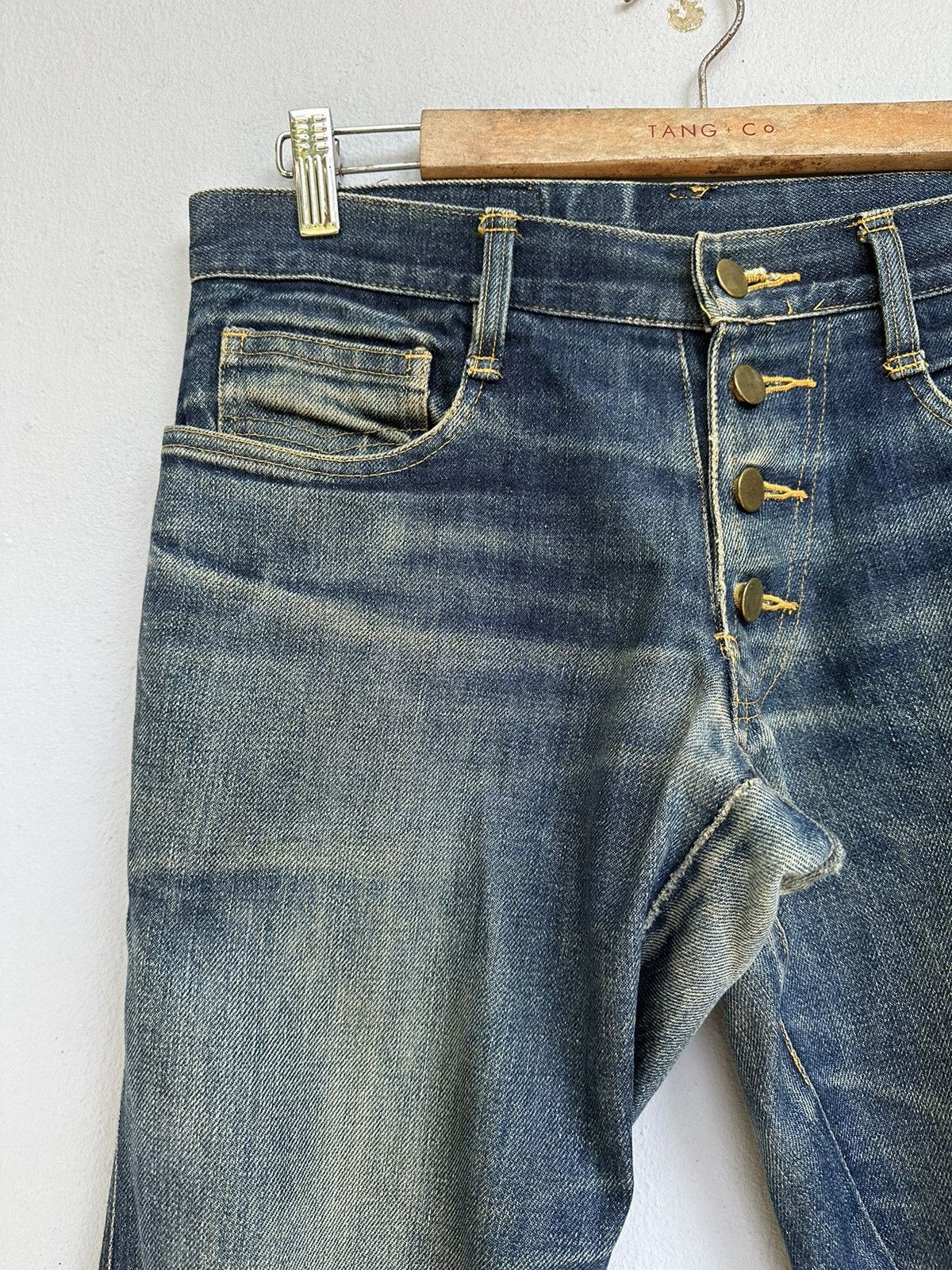 Christopher Nemeth Vintage Nemeth Distressed Biker Jeans Size US 31 - 6 Thumbnail