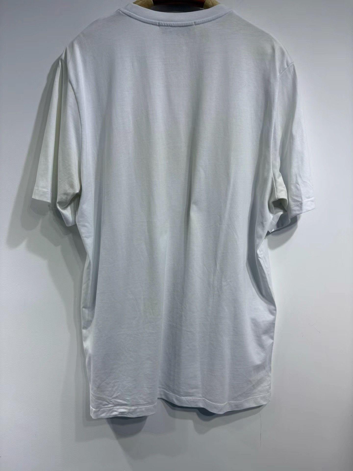 MSGM MSGM Men's Classic Logo White Short Sleeve T-shirt K29 Size US L / EU 52-54 / 3 - 2 Thumbnail