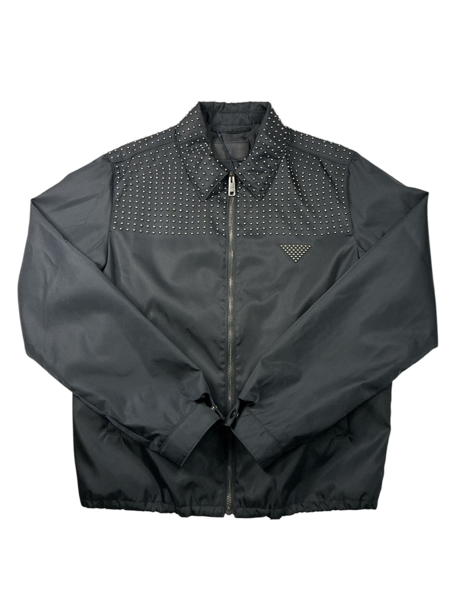 Prada PRADA STUDDED RE-NYLON BLOUSON JACKET Size US M / EU 48-50 / 2 - 3 Thumbnail