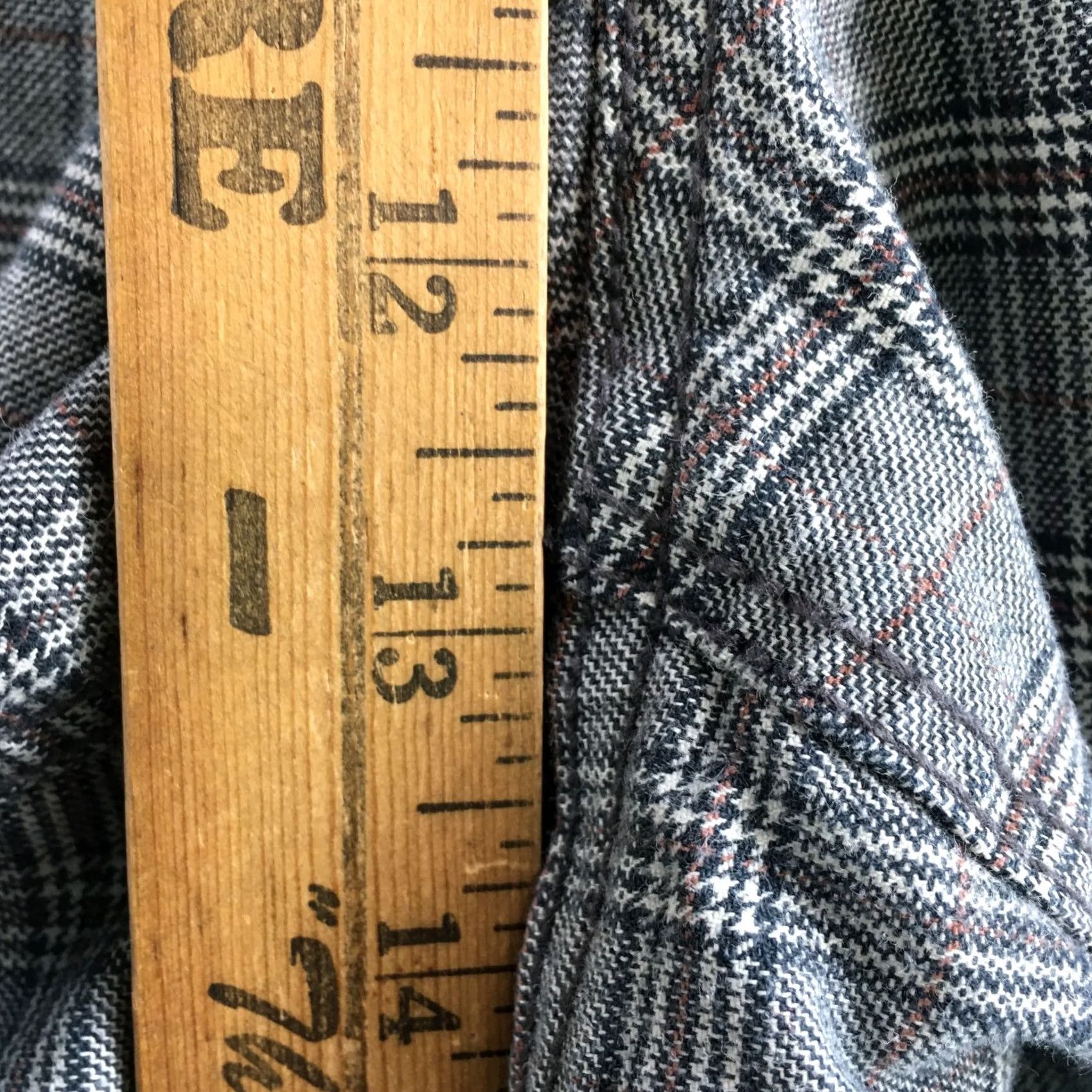 American Eagle Outfitters American Eagle Outfitters Mom Straight Pants Womens 18R Gray Plaid Cotton Blend High Rise Size 40" / US 18 - 7 Thumbnail