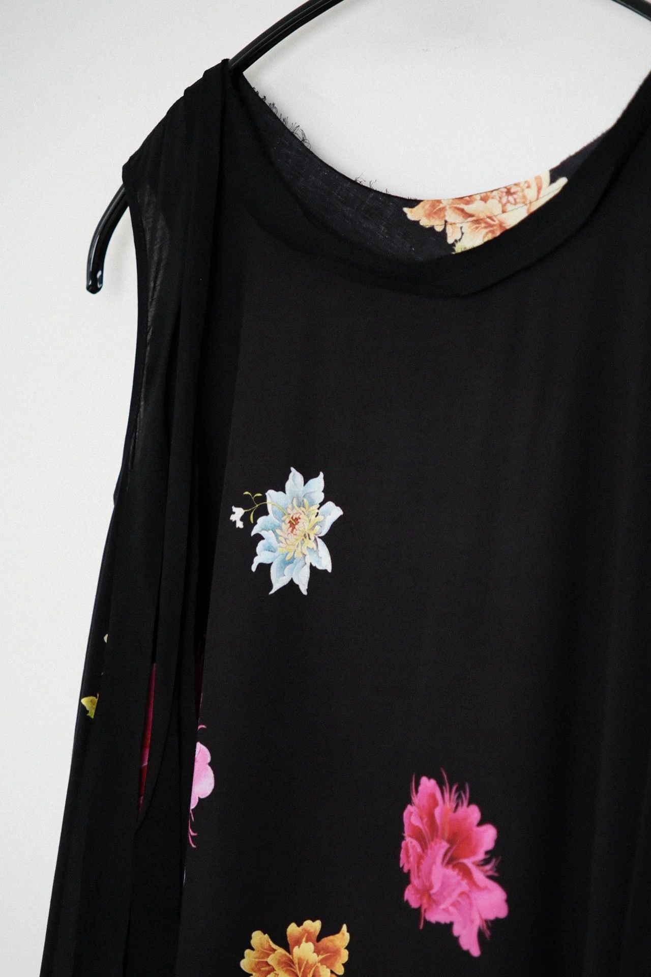 Yohji Yamamoto Yohji Yamamoto 18AW Archive Yuzen-dyed Floral Dress Size S / US 4 / IT 40 - 6 Thumbnail