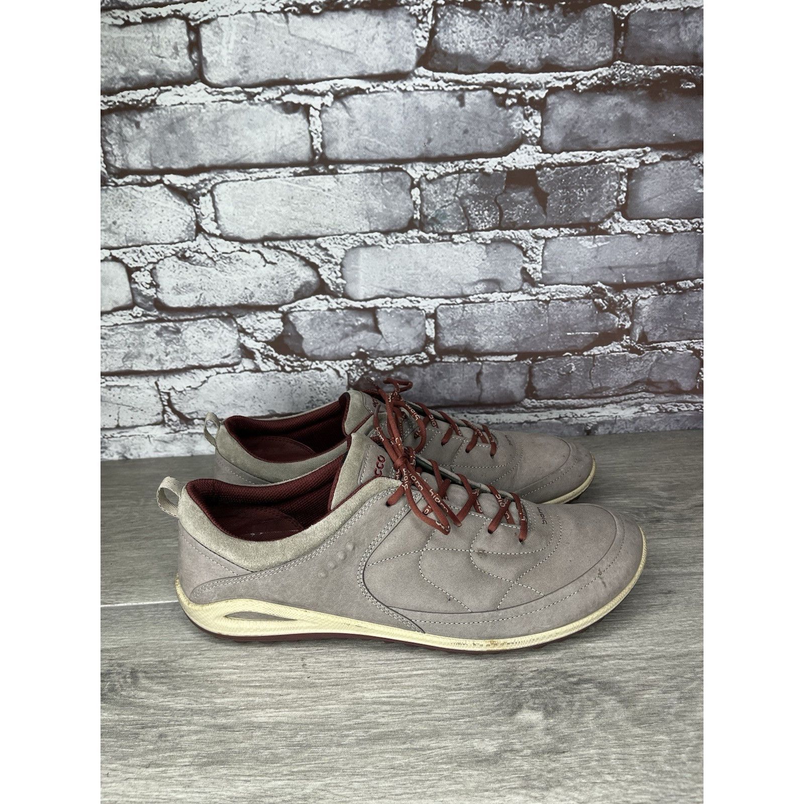 Ecco ECCO Biom Yak Gray Nubuck Leather Spike Less Golf Shoes Wome Size US 10.5 / IT 40.5 - 12 Thumbnail
