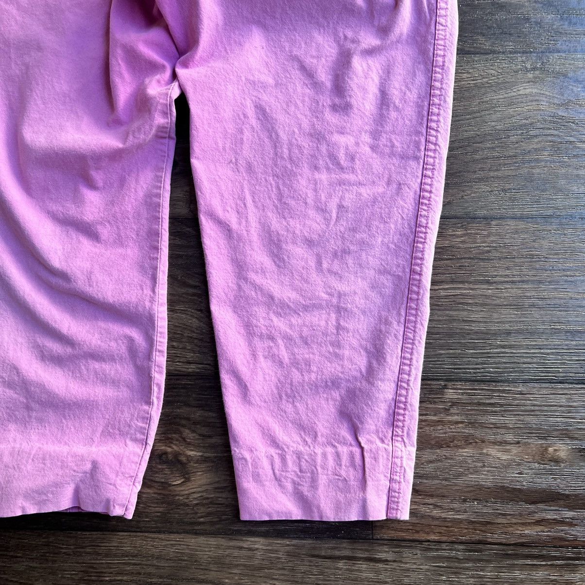 Cherokee Vintage 1990s Sun-faded Worn Pink Cargos pants W-12 Size 34" / US 12 / IT 48 - 9 Thumbnail