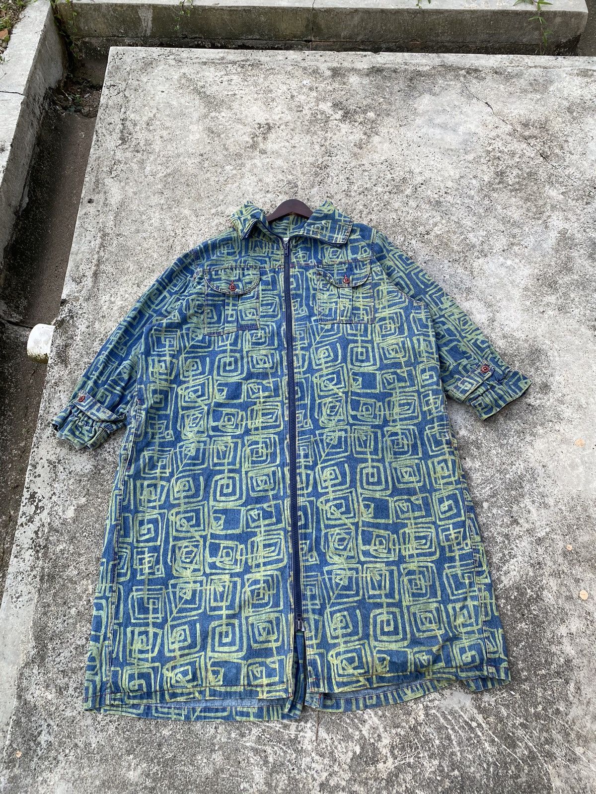 MR & MRS ITALY × Vintage Vintage Monogram Goldie Baggy Long Jacket Size US XXL / EU 58 / 5 - 2 Thumbnail