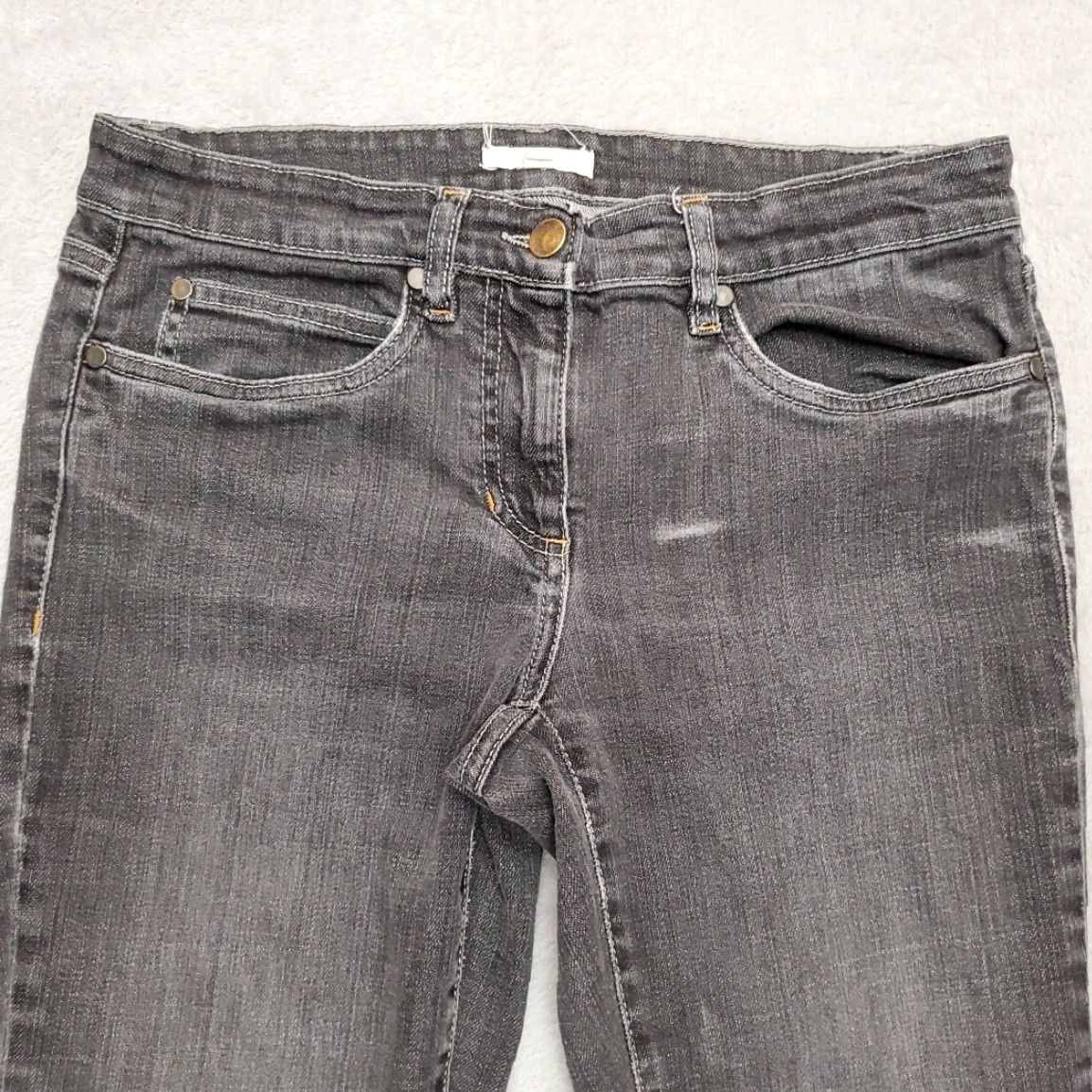 Eileen Fisher Eileen Fisher Jeans Women 6 Faded Black Stretch Denim Straight Casual Comfort Size 28" / US 6 / IT 42 - 3 Thumbnail