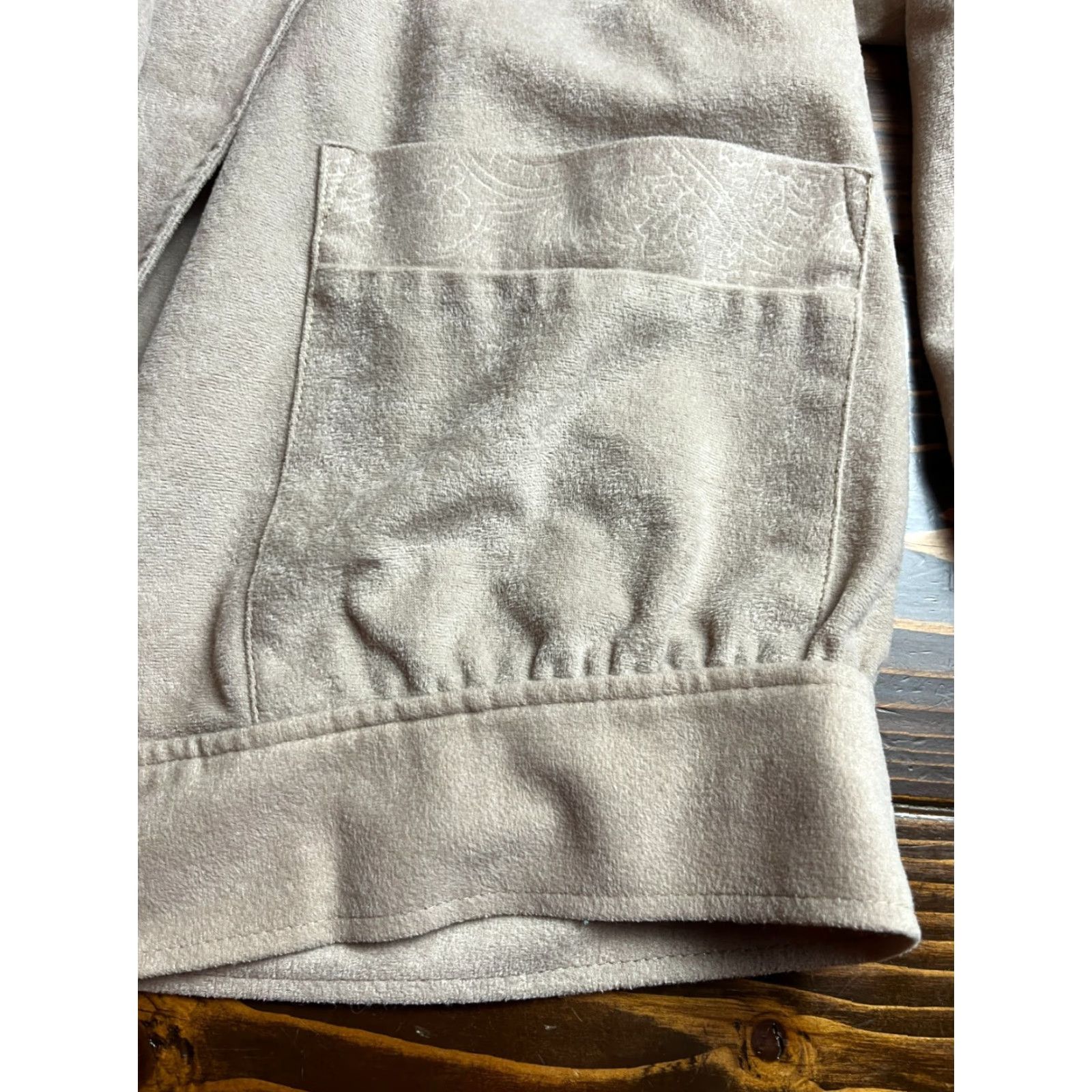 Vintage Teddi Sweater Cardigan, Women's Medium, Floral, Tan Brown, Shoulder Pads, Vintage, Regular Fit, Long Sleeve, Casual Size M / US 6-8 / IT 42-44 - 3 Thumbnail