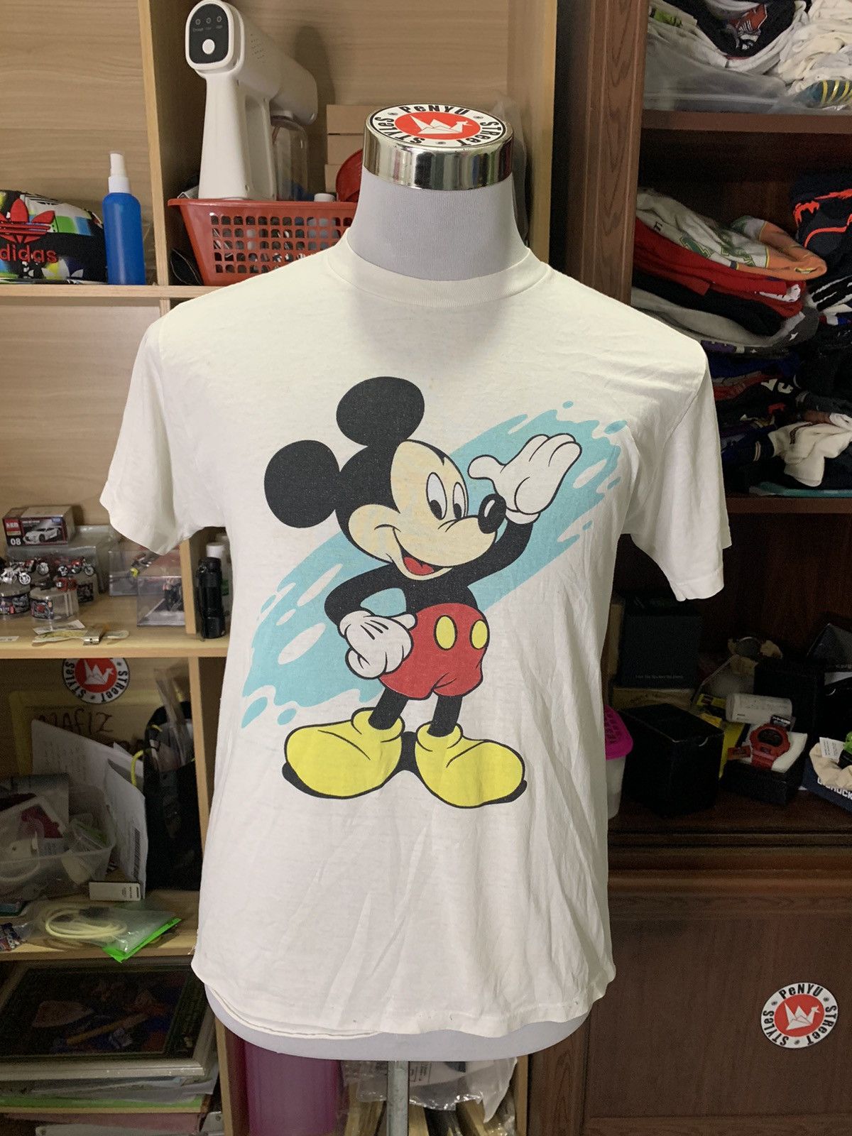 Mickey Mouse × Vintage Vintage Thrashed Distressed Mickey Tshirt Size US M / EU 48-50 / 2 - 1 Thumbnail