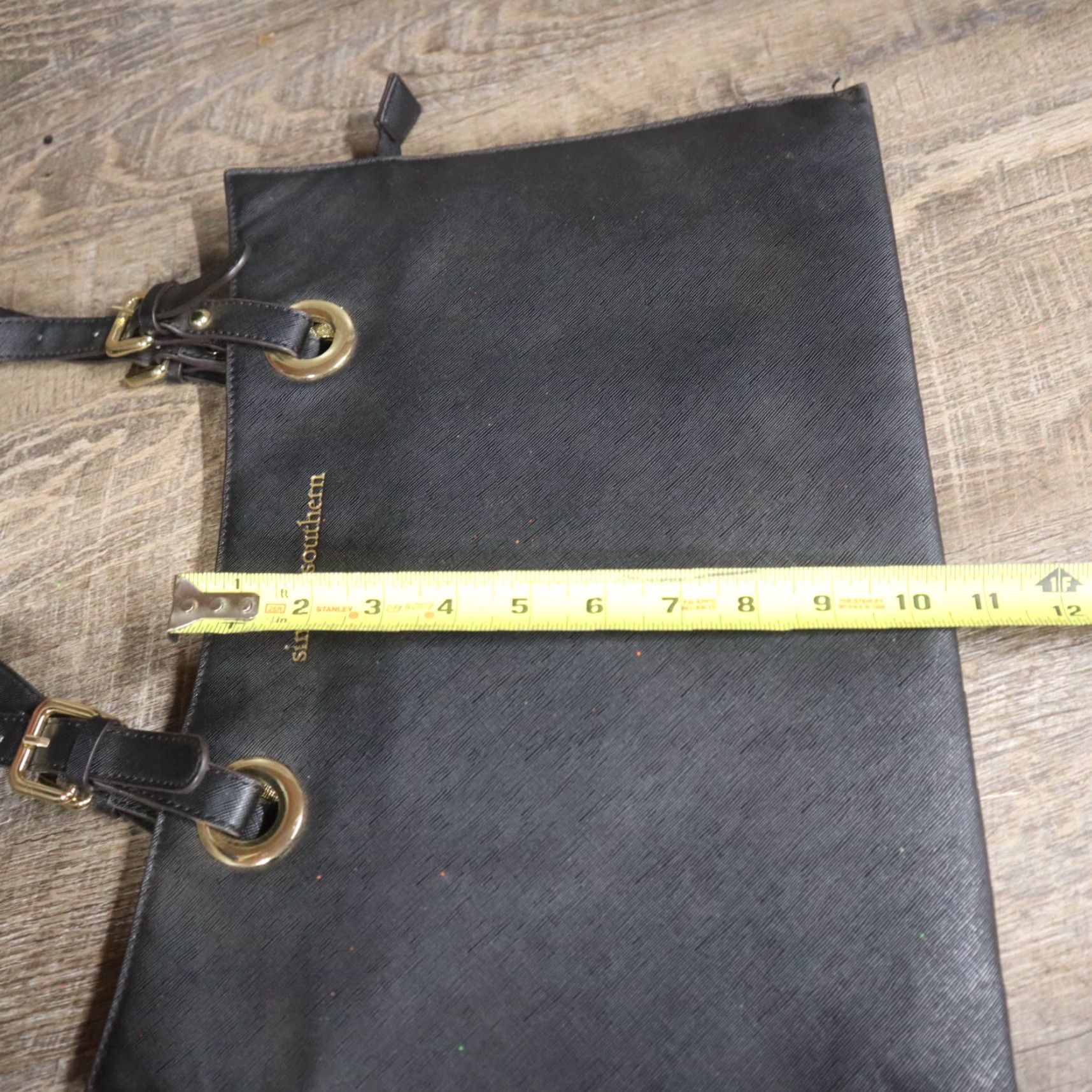 Vintage Simply Southern Black Handbag Briefcase Paper Size Size ONE SIZE - 7 Thumbnail