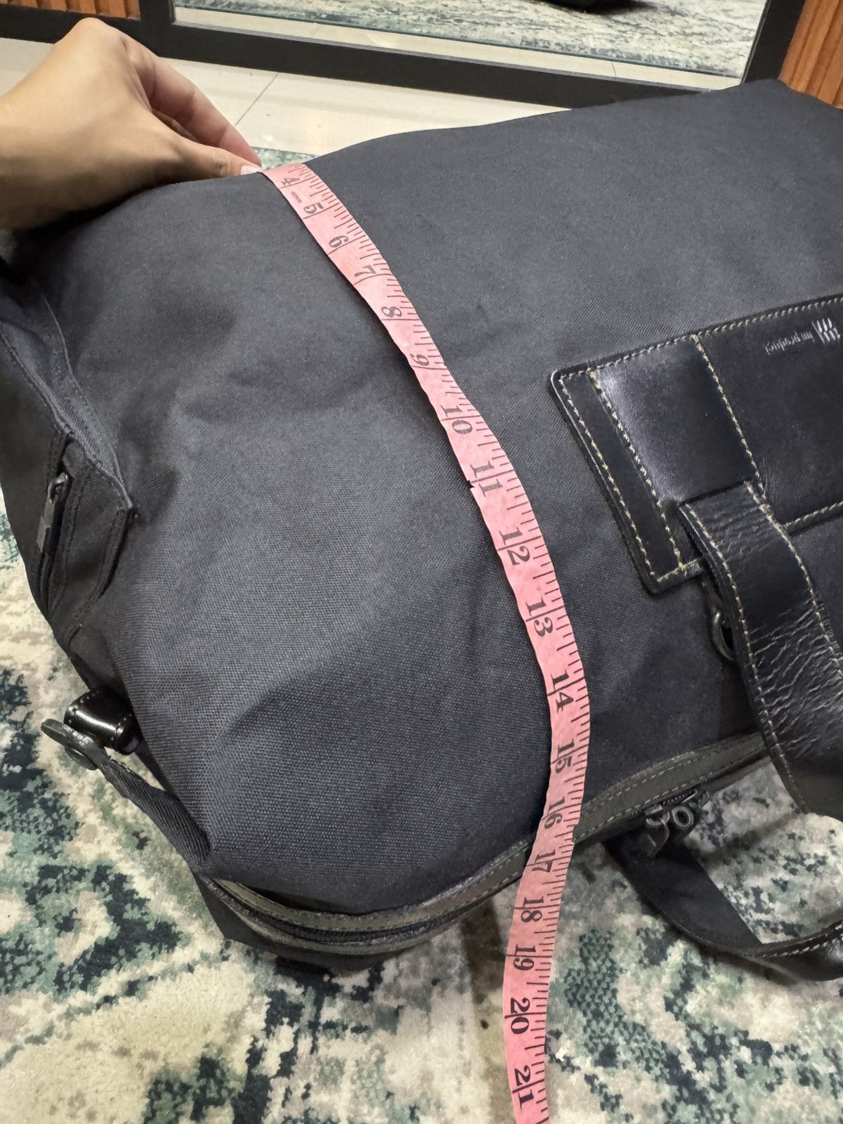Issey Miyake VTG ISSEY MIYAKE FABRIC & LEATHER TRAVEL BAG Size ONE SIZE - 7 Thumbnail