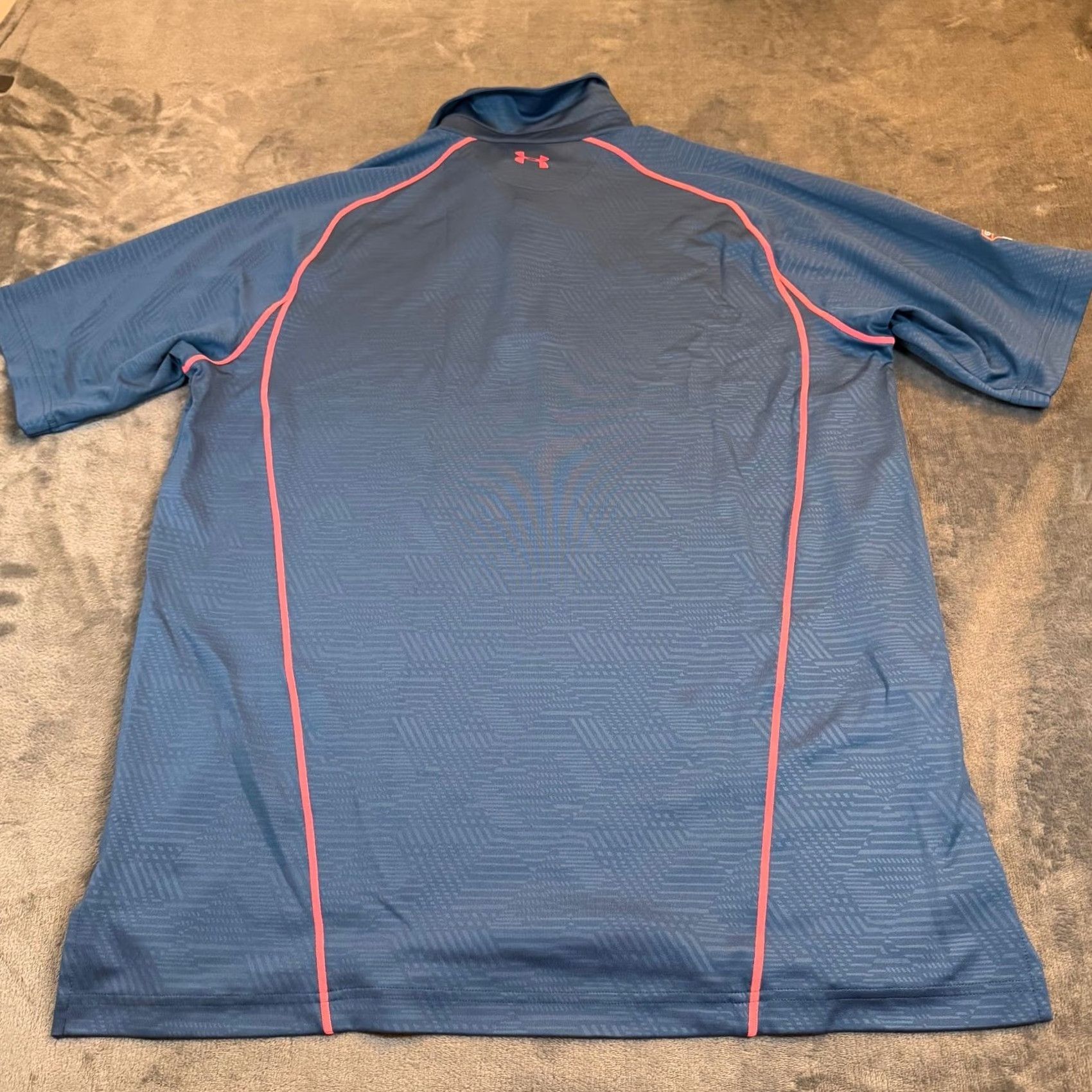 Under Armour Under Armour HeatGear Loose Blue Golf Polo Shirt Mens Large Great Oaks Patch Size US L / EU 52-54 / 3 - 5 Thumbnail