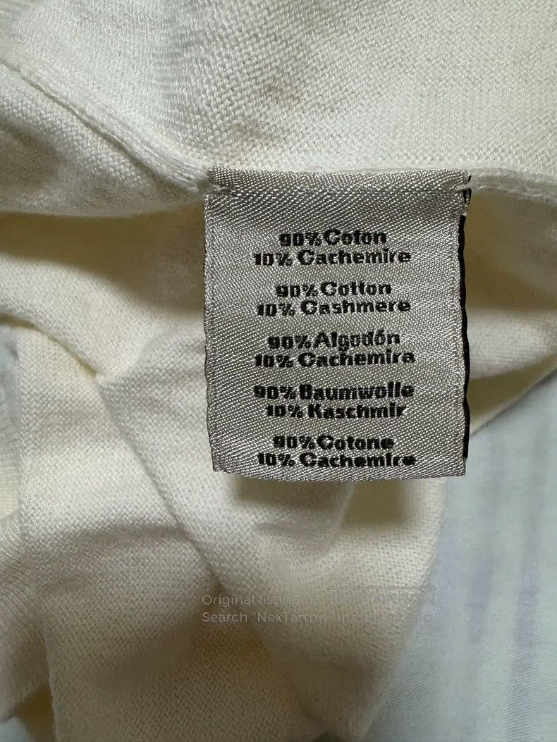 Hermes Hermes Cashmere off-white cloud short-sleeve T-shirt, clou Size US L / EU 52-54 / 3 - 7 Thumbnail