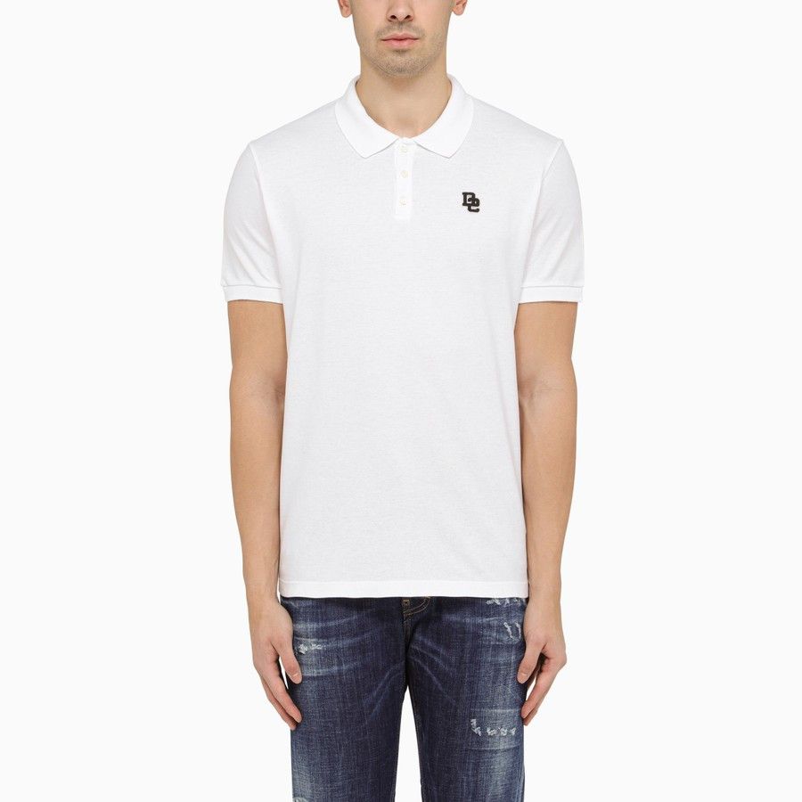 image of Dsquared2 O1D2Blof0324 Polo Shirt In White, Men's (Size 2XL)