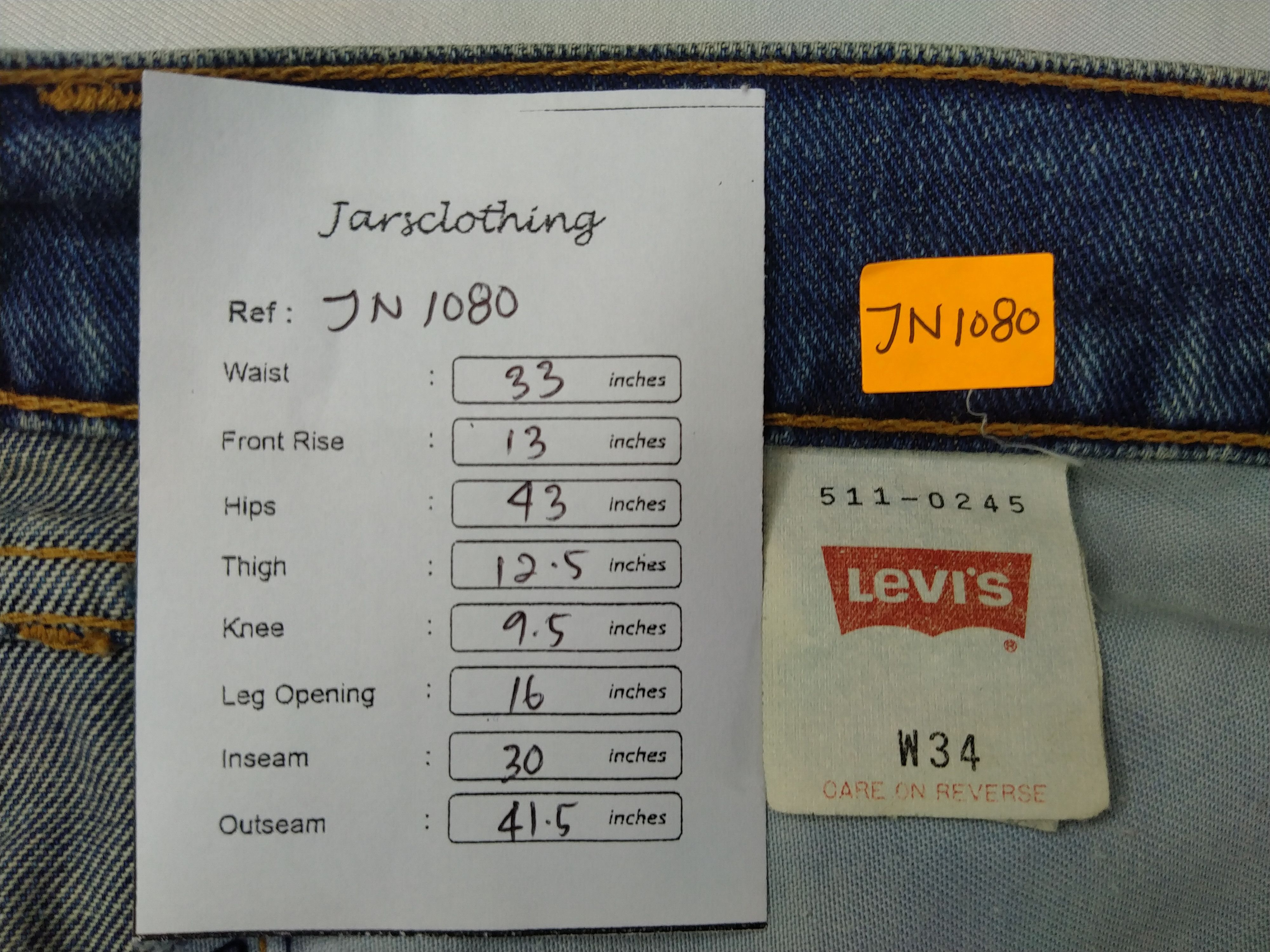 Levi's Distressed Blue Vintage Levi's 511 33x30 Denim -JN1080 Size US 33 - 8 Thumbnail