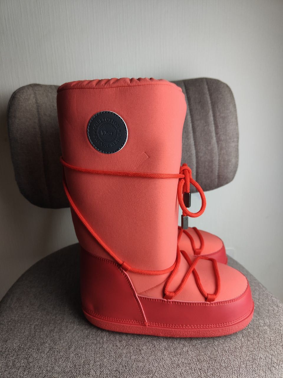 Dior Y2K Dior by John Galliano Blanc Cheval Collection Snow Boots Size US 7 / IT 37 - 8 Thumbnail