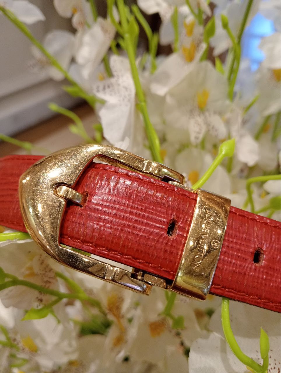 Louis Vuitton LOUIS VUITTON EPI LEATHER BELT Size ONE SIZE - 2 Thumbnail