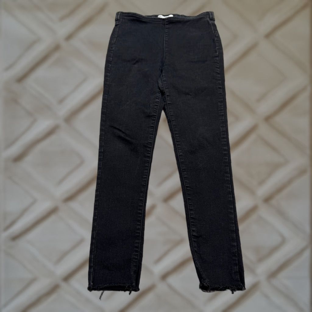 Free People Free People Jeans Jegging 29 Black High Rise Pull-On Slim Stretch Denim Women's Size 29" - 1 Thumbnail