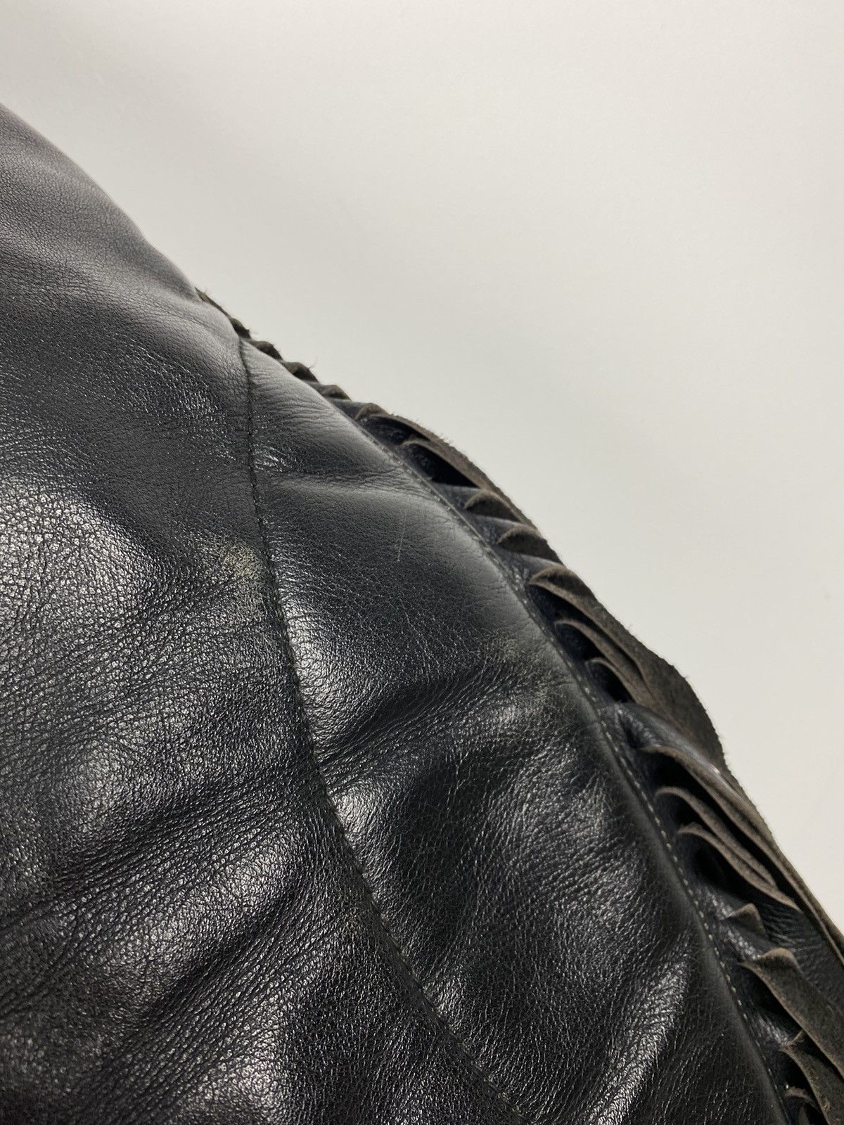 Vintage Vintage Harro Western Black Leather Jacket Motorcycle Y2K Size US L / EU 52-54 / 3 - 15 Thumbnail