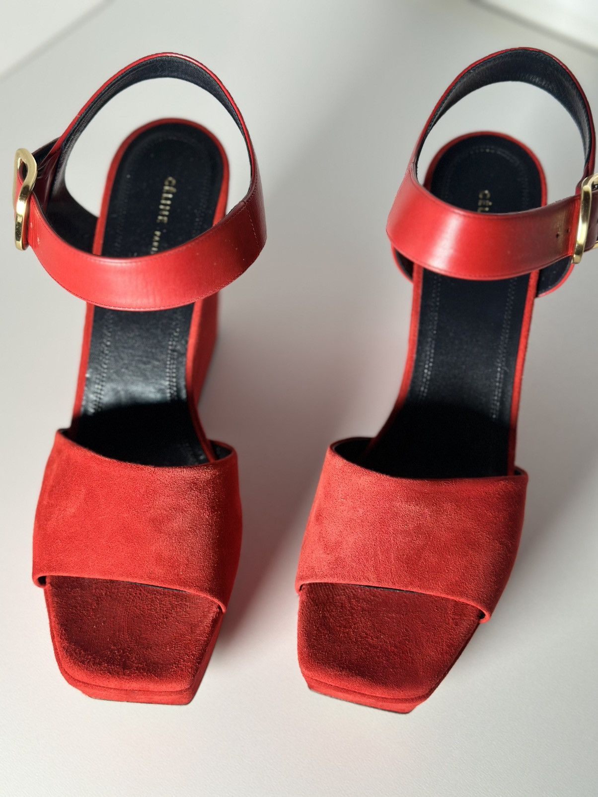 Celine Celine sandals women red 🔥 38.5 s Size US 8.5 / IT 38.5 - 9 Thumbnail