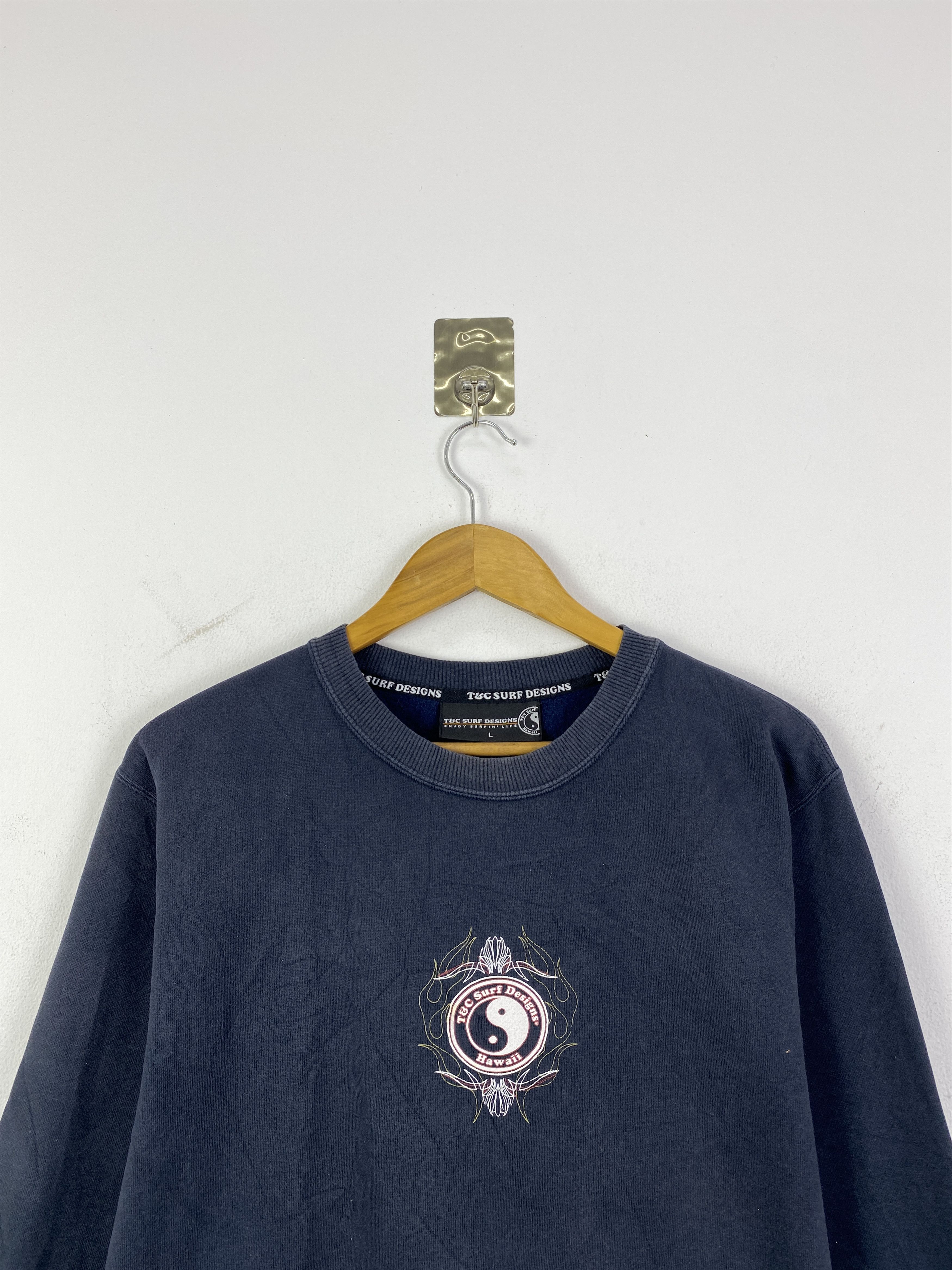 Vintage Vintage T&C Surf Backhit Sweatshirt SH0190 Size US L / EU 52-54 / 3 - 4 Thumbnail