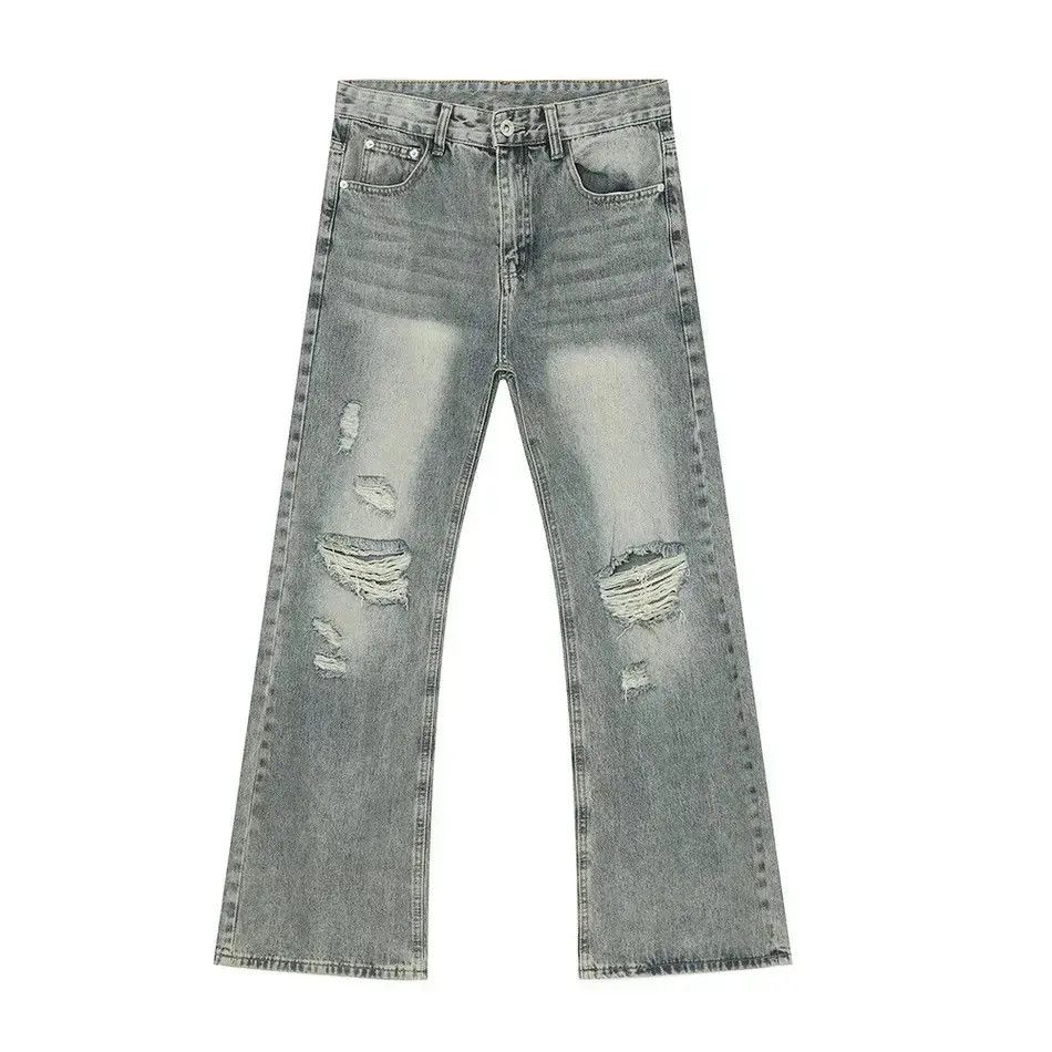 Japanese Brand Retro loose high street slightly flared jeans Size US 32 / EU 48 - 5 Thumbnail